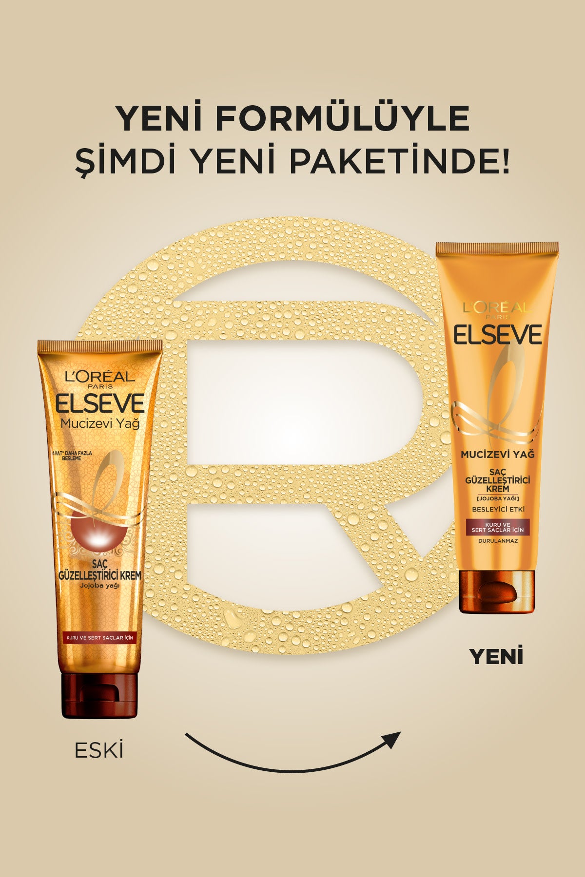 L'Oréal Paris Elseve Mucizevi Yağ Saç Güzelleştirici Krem Kuru ve Sert Saçlar İçin 150ml