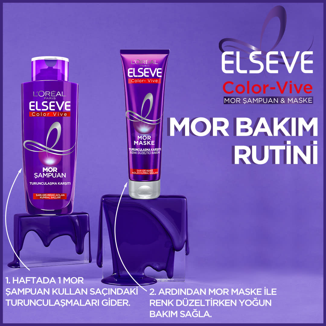 L'Oréal Paris Elseve Turunculaşma Karşıtı Mor Şampuan 200ml