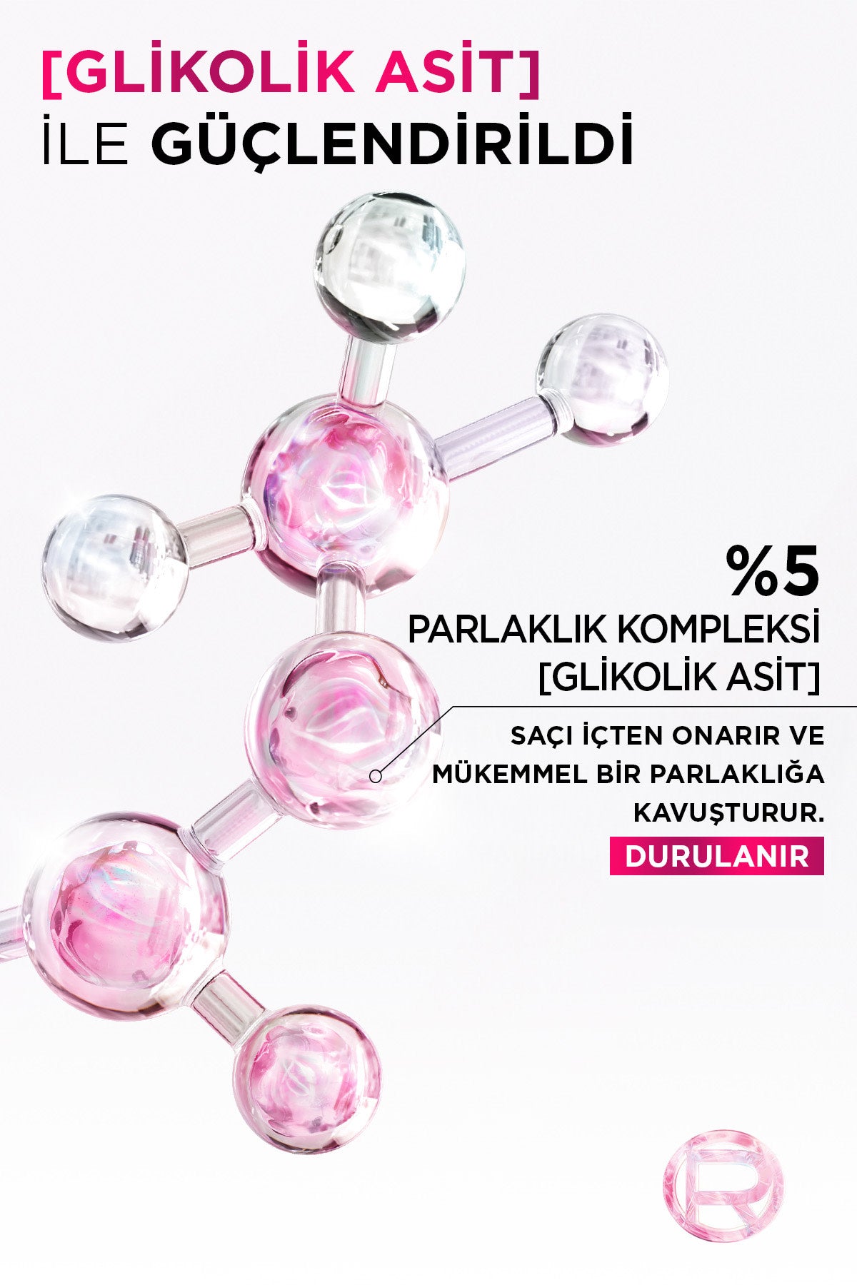 L'Oréal Paris Elseve Ultimate Glycolic Gloss Mükemmel Parlaklık için Bakım Yapan Sülfatsız Şampuan 200ml