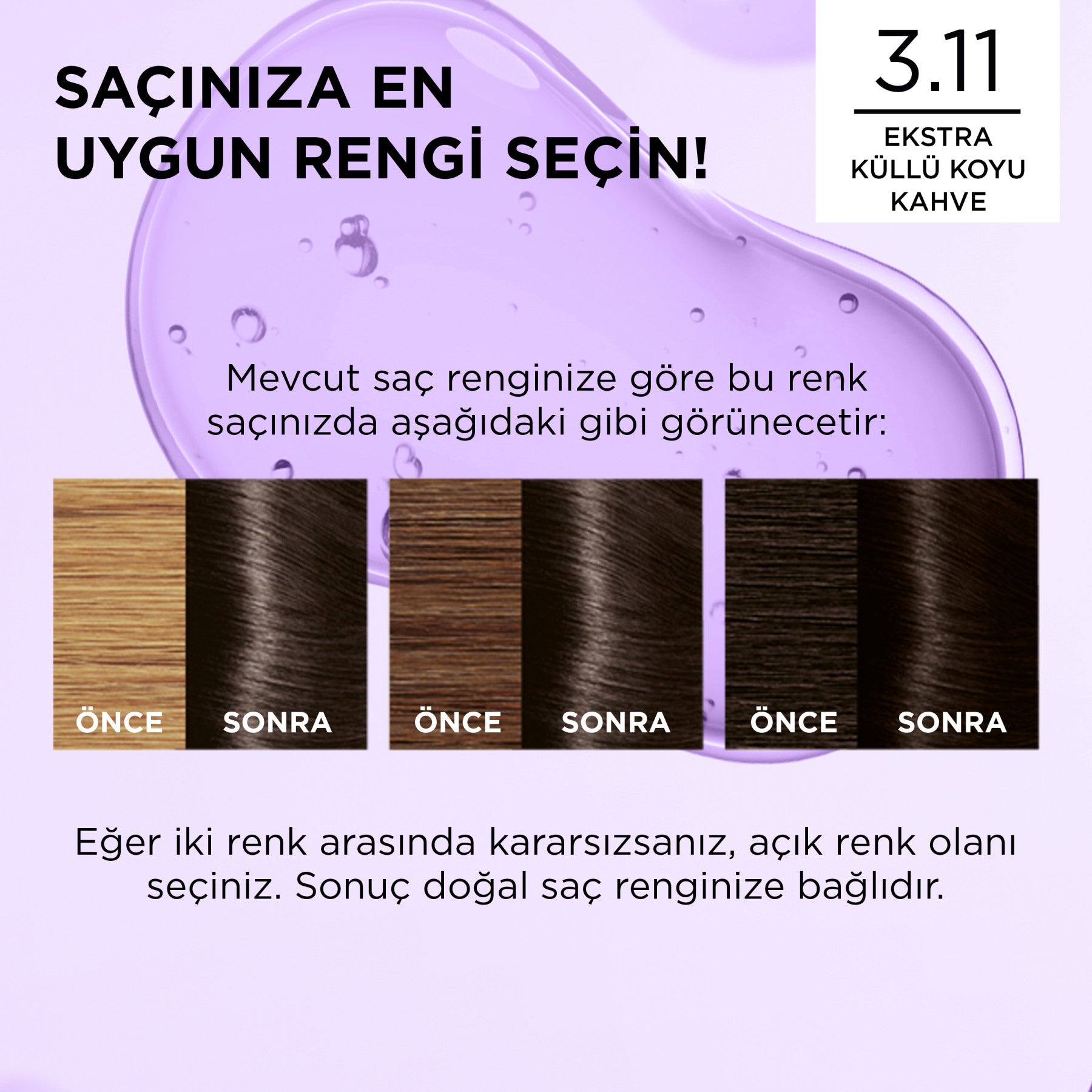 L’Oréal Paris Excellence Cool Creme 3.11 Ekstra Küllü Koyu Kahve Saç Boyası