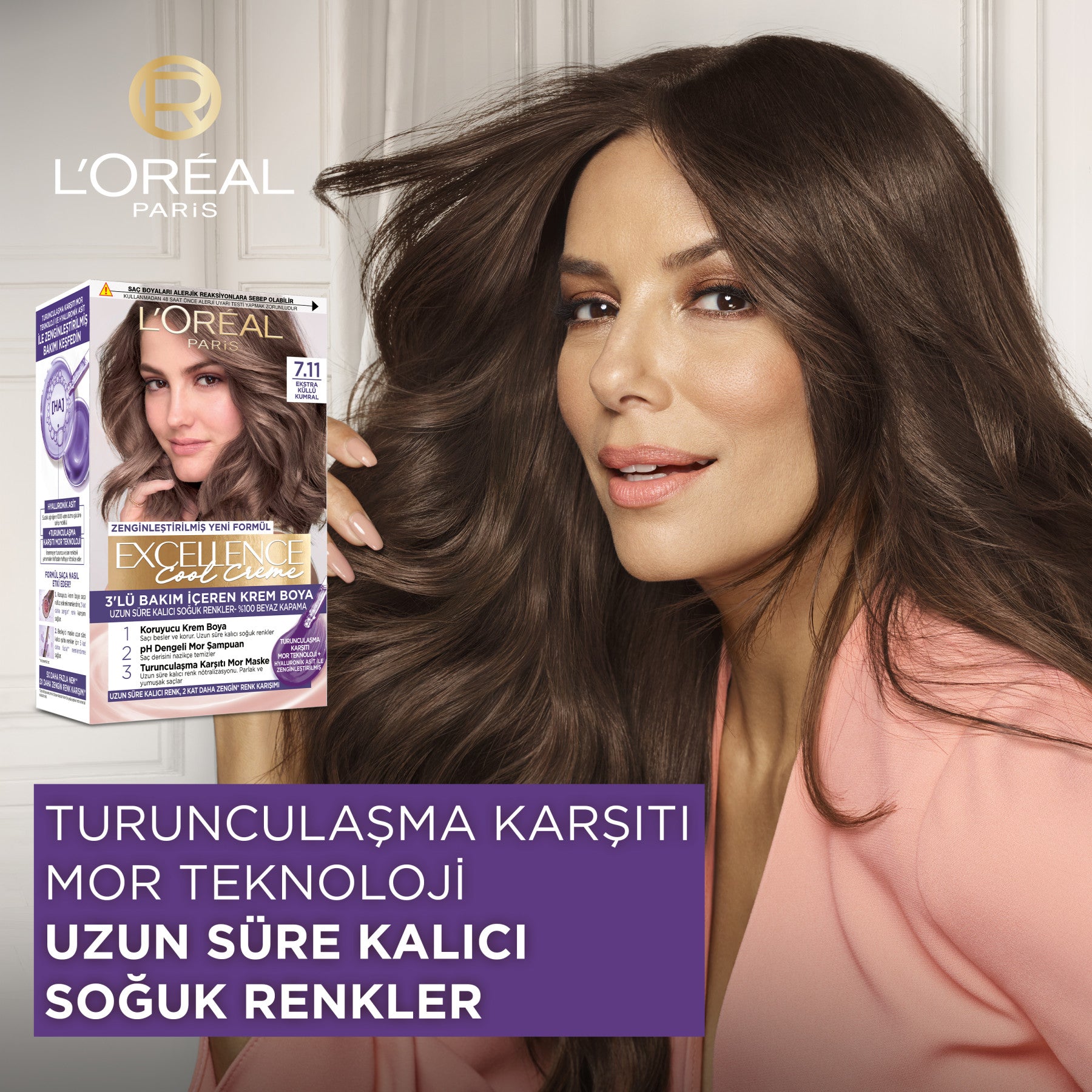 L’Oréal Paris Excellence Cool Creme 4.11 Ekstra Küllü Kahve Saç Boyası