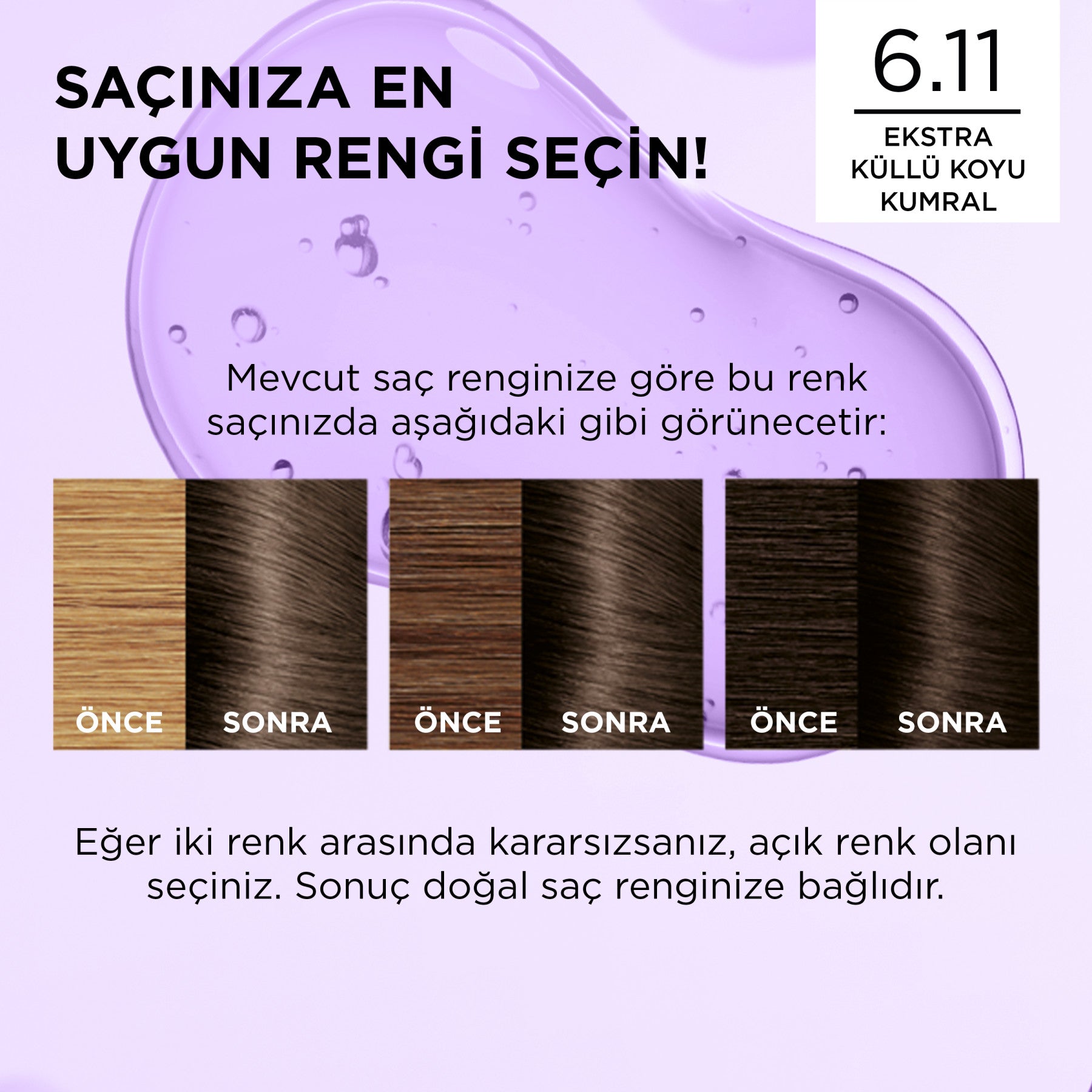L’Oréal Paris Excellence Cool Creme 6.11 Ekstra Küllü Koyu Kumral Saç Boyası