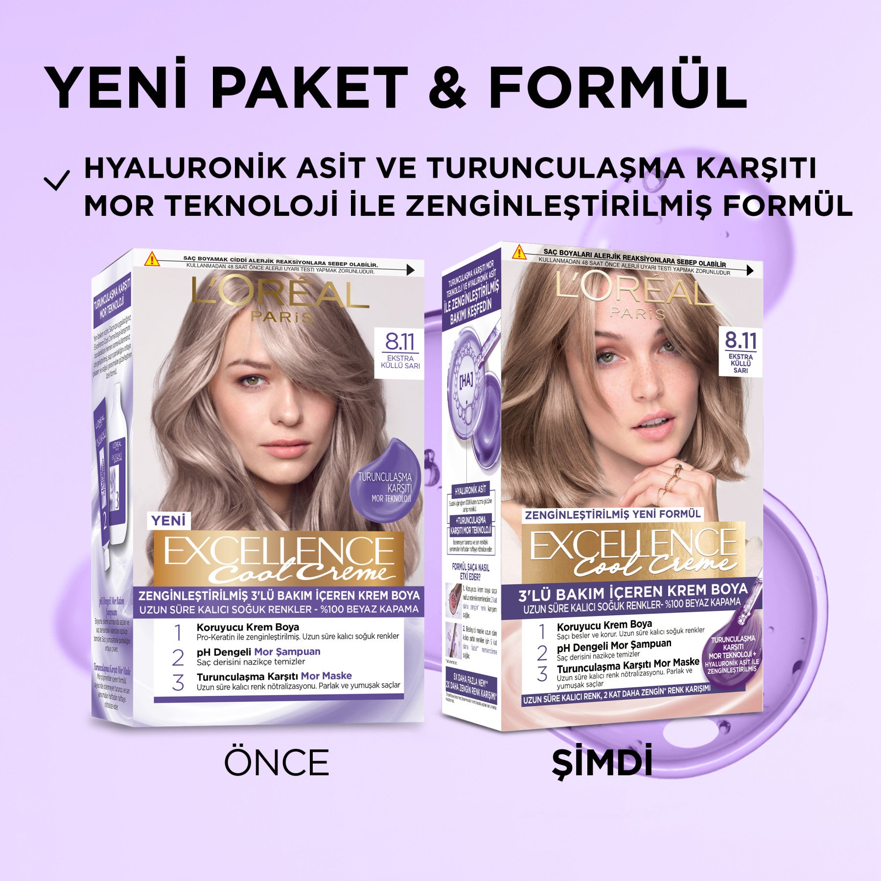 L’Oréal Paris Excellence Cool Creme 8.11 Ekstra Küllü Sarı Saç Boyası