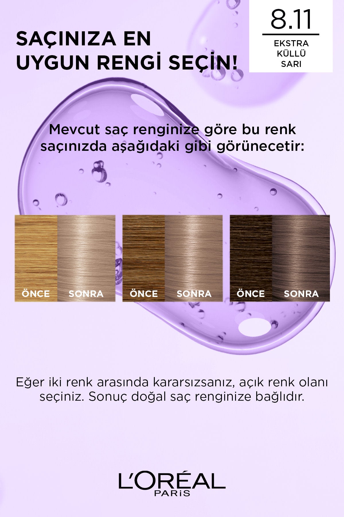 L’Oréal Paris Excellence Cool Creme 8.11 Ekstra Küllü Sarı Saç Boyası