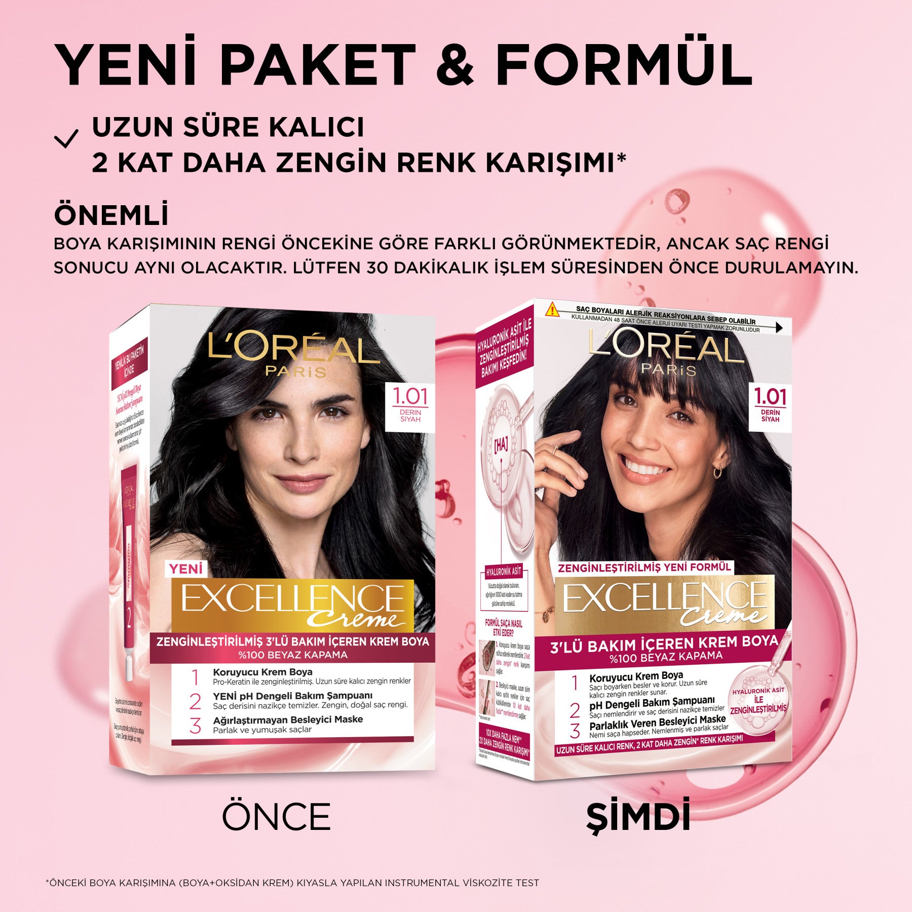 L’Oréal Paris Excellence Creme 1.01 Derin Geve Mavisi Saç Boyası