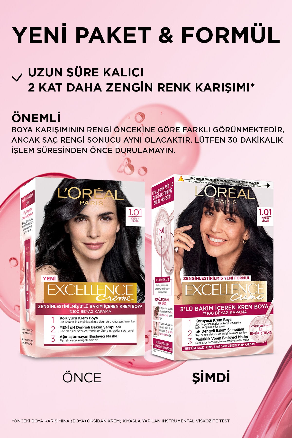 L’Oréal Paris Excellence Creme 1.01 Derin Geve Mavisi Saç Boyası