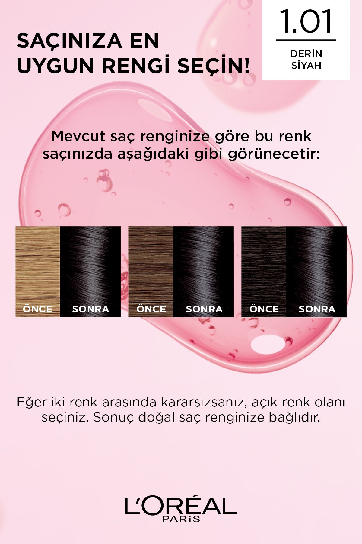L’Oréal Paris Excellence Creme 1.01 Derin Geve Mavisi Saç Boyası