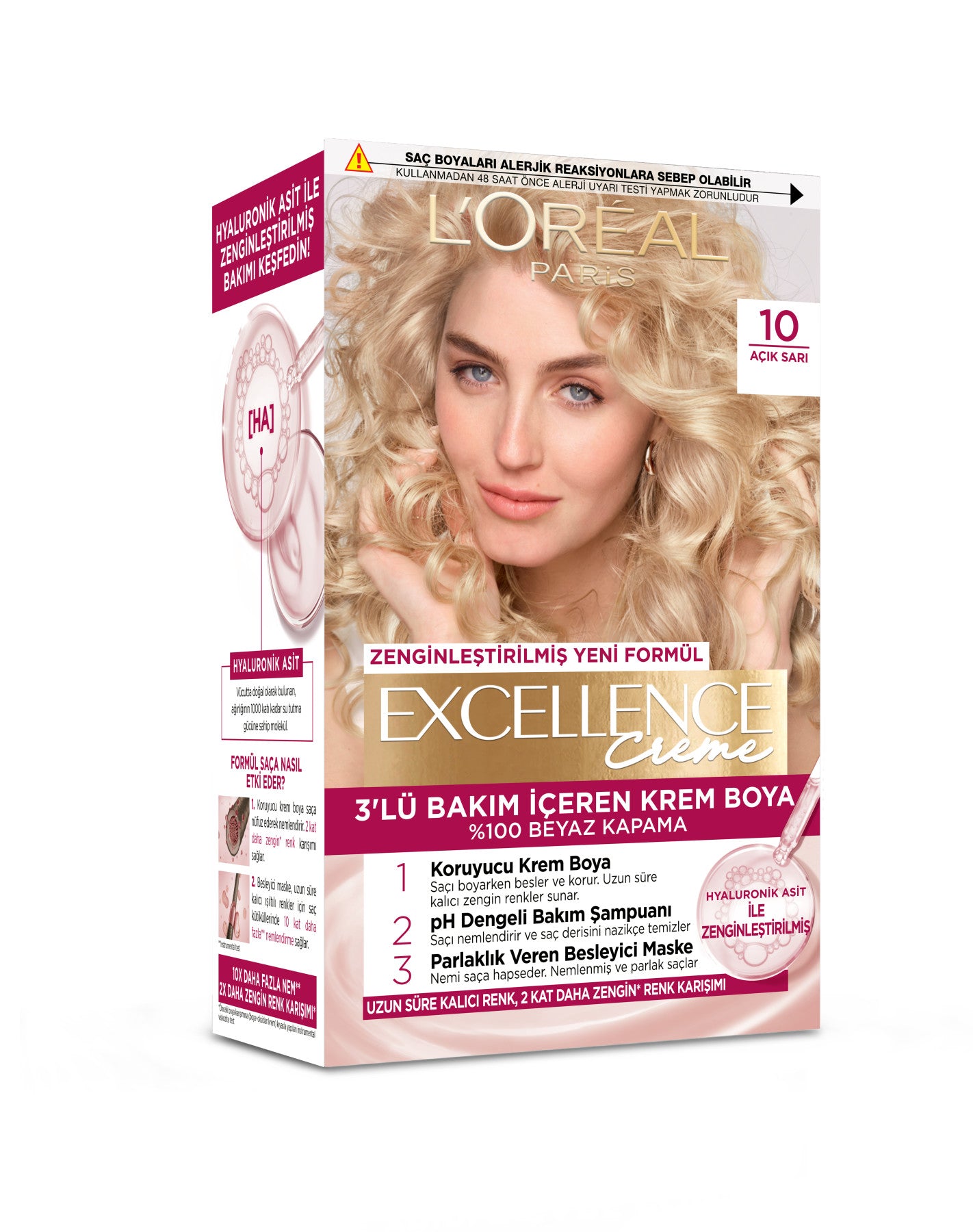 L’Oréal Paris Excellence Creme 10 Açık Sarı Saç Boyası