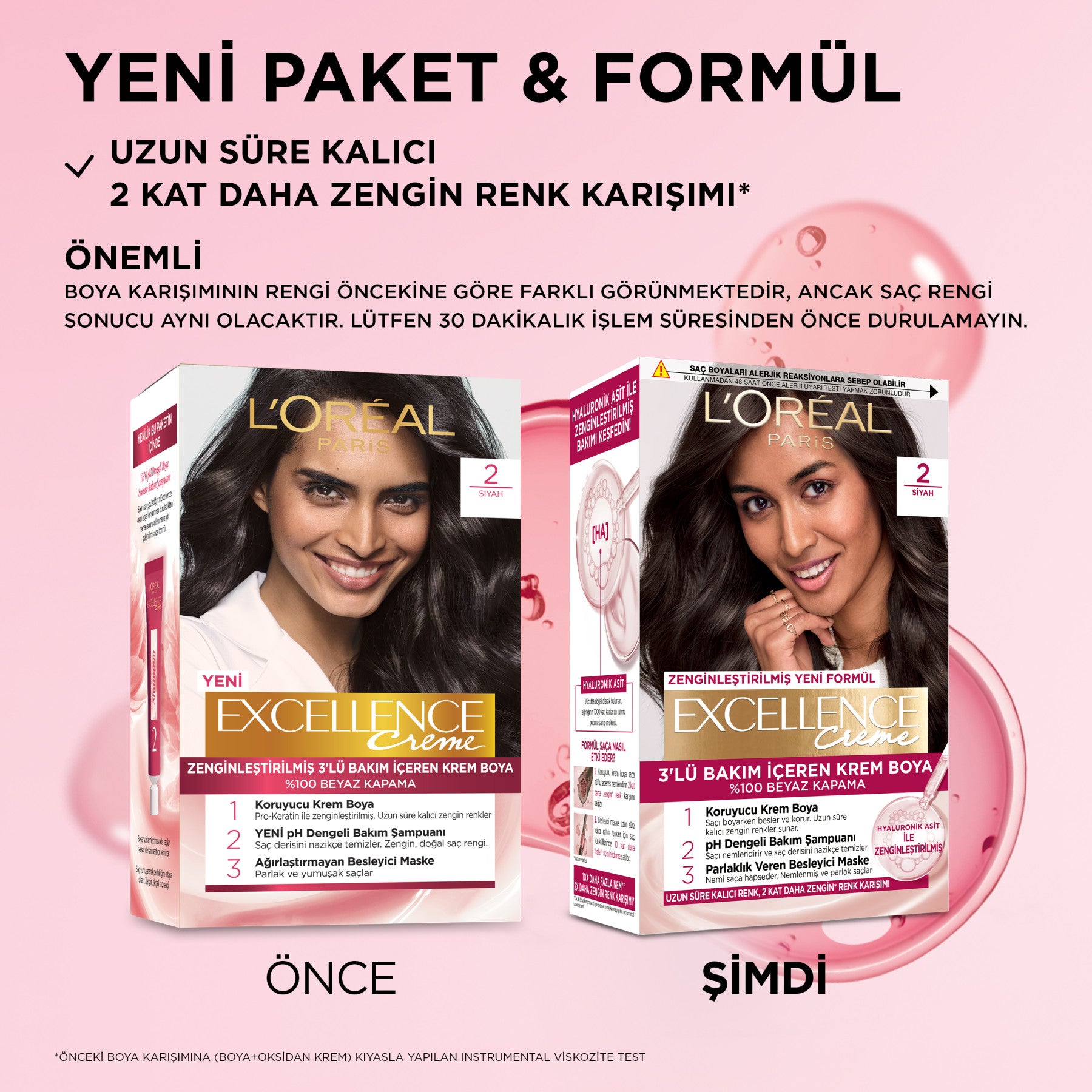 L’Oréal Paris Excellence Creme 2 Siyah Saç Boyası