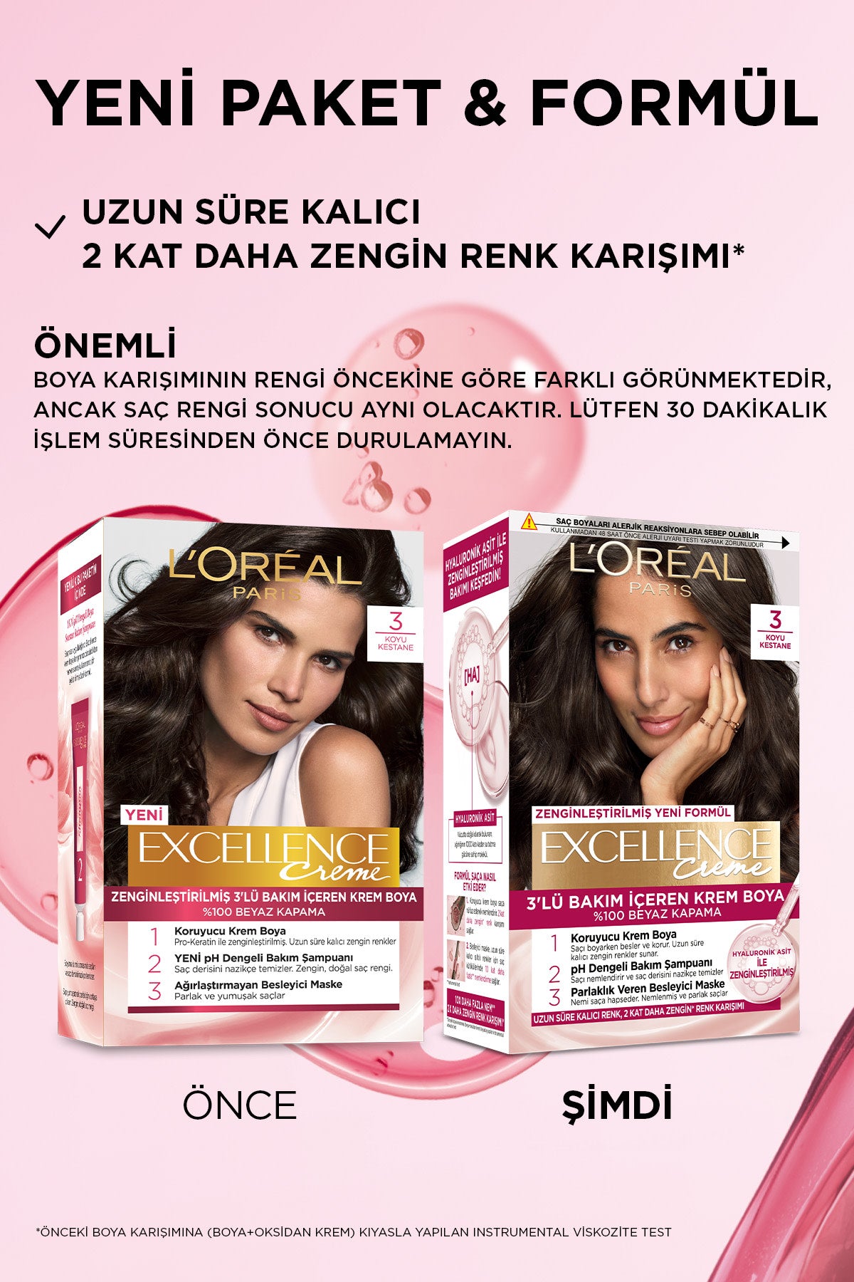 L’Oréal Paris Excellence Creme 3 Koyu Kestane Saç Boyası