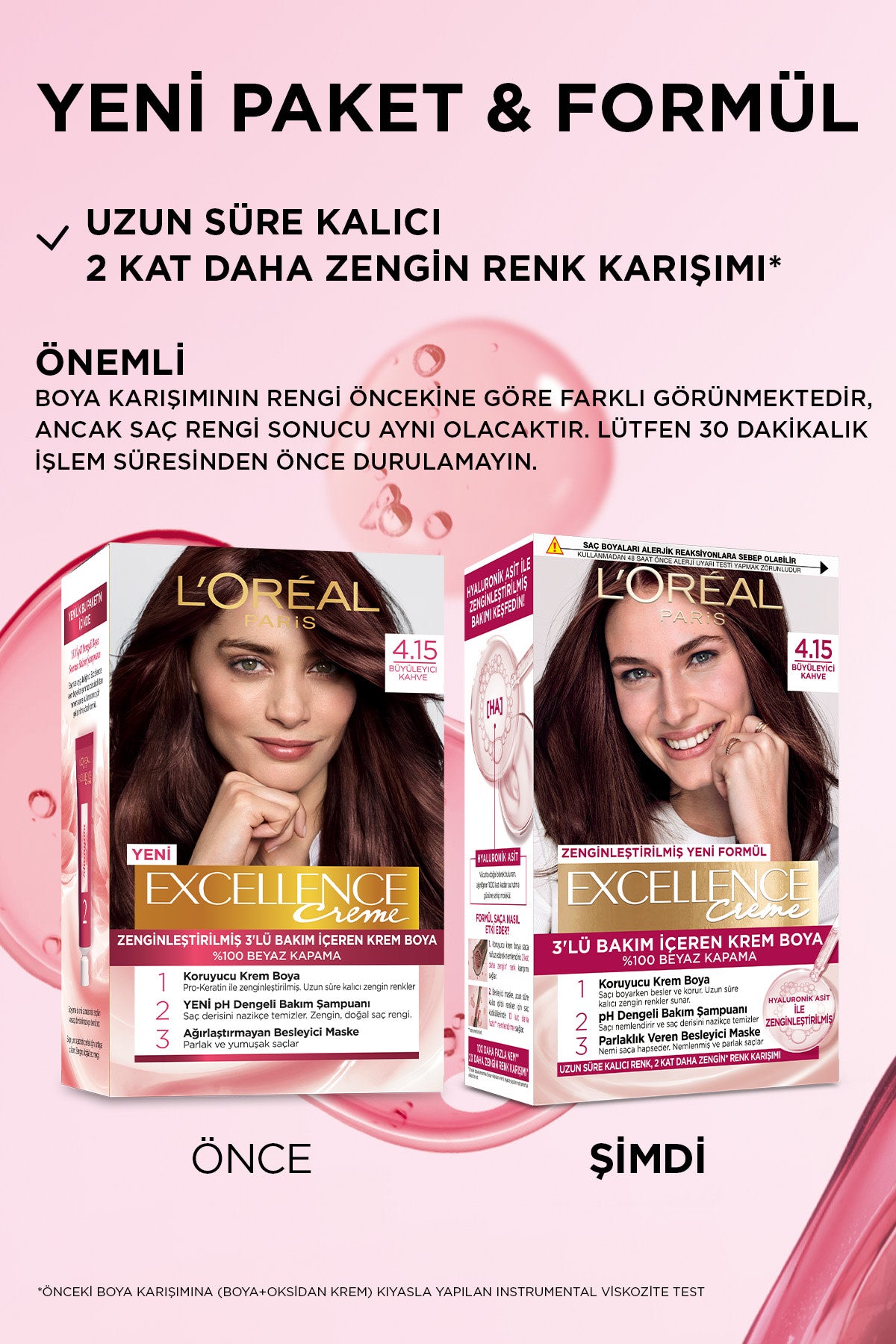 L’Oréal Paris Excellence Creme 4.15 Büyüleyici Kahve Saç Boyası