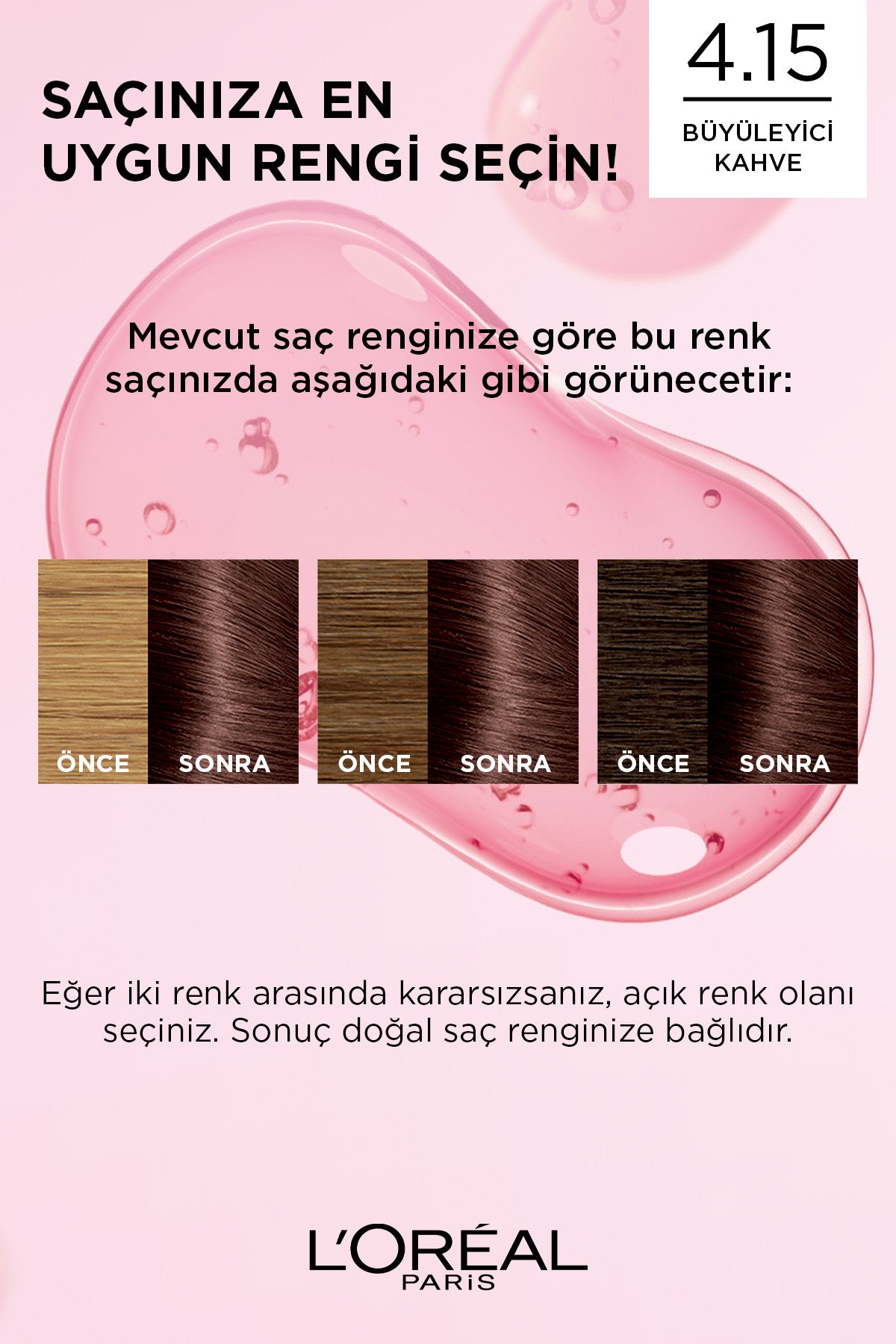 L’Oréal Paris Excellence Creme 4.15 Büyüleyici Kahve Saç Boyası