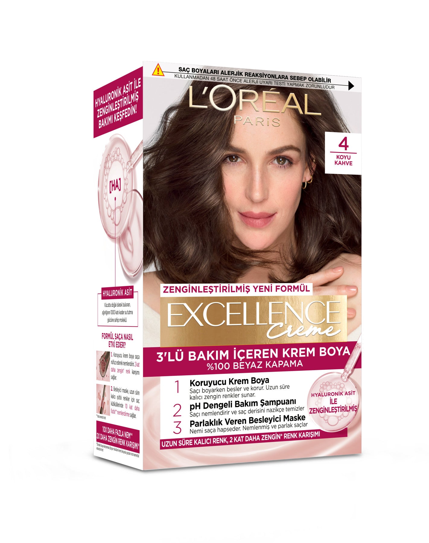 L’Oréal Paris Excellence Creme 4 Koyu Kahve Saç Boyası