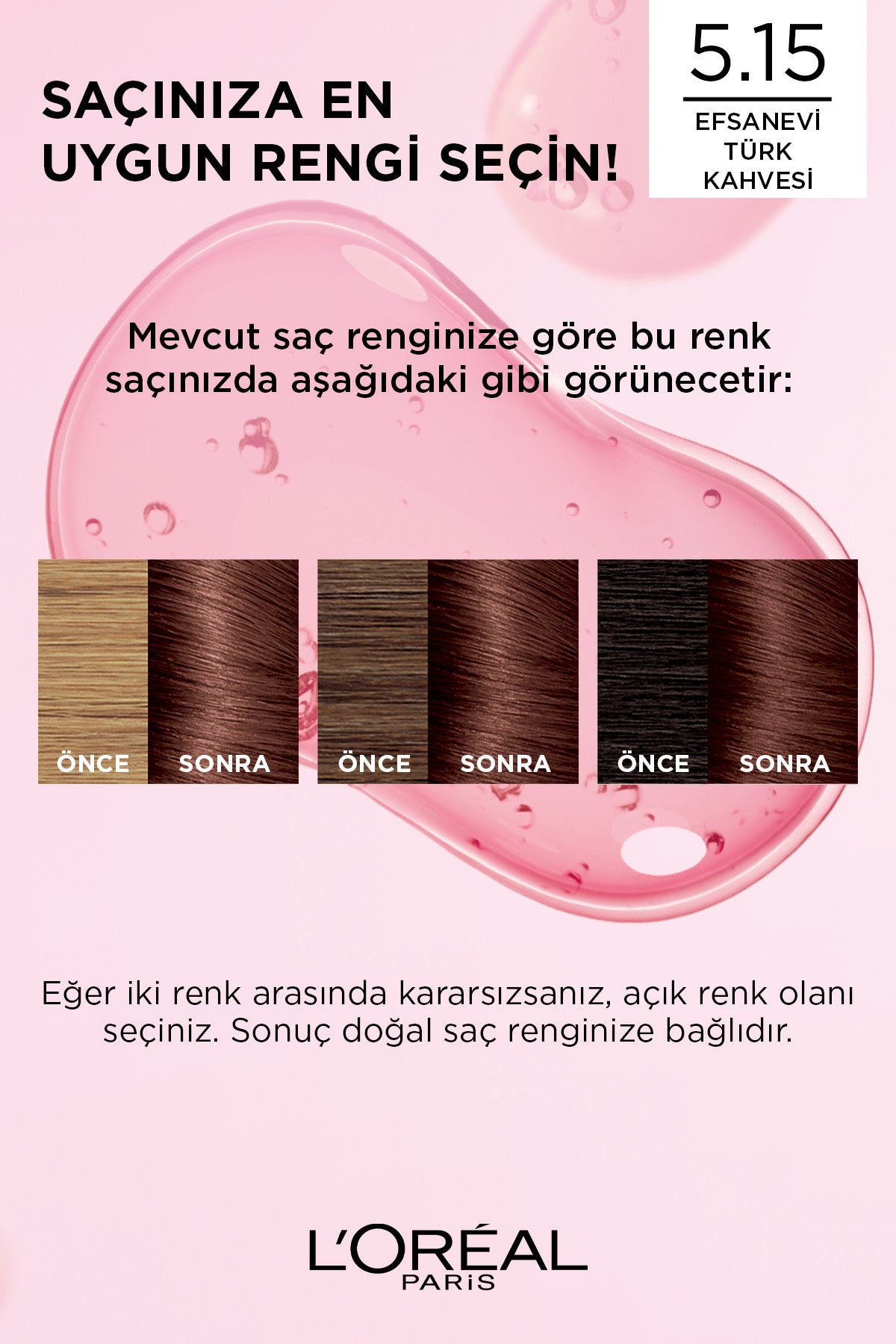 L’Oréal Paris Excellence Creme 5.15 Efsanevi Türk Kahvesi Saç Boyası