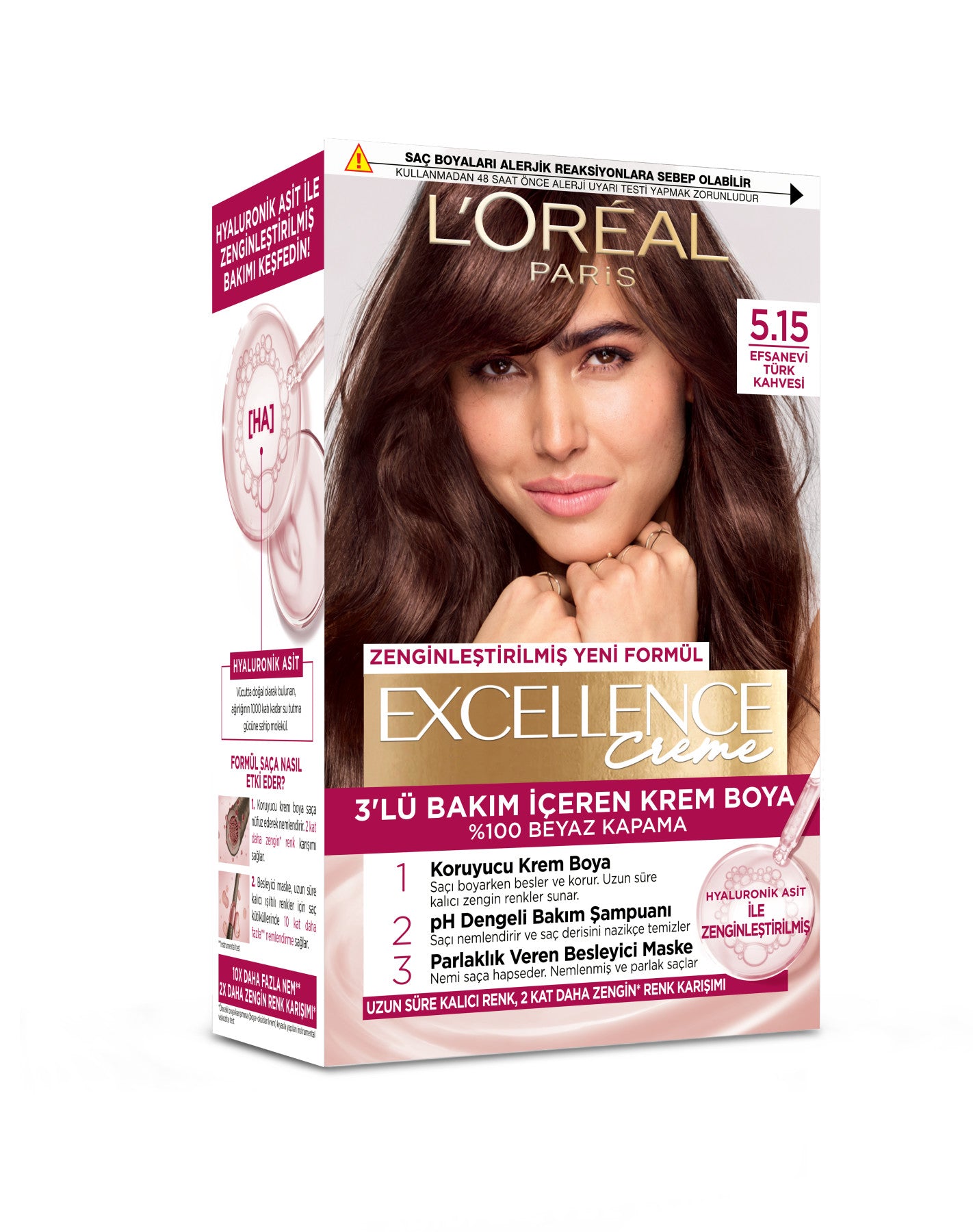 L’Oréal Paris Excellence Creme 5.15 Efsanevi Türk Kahvesi Saç Boyası