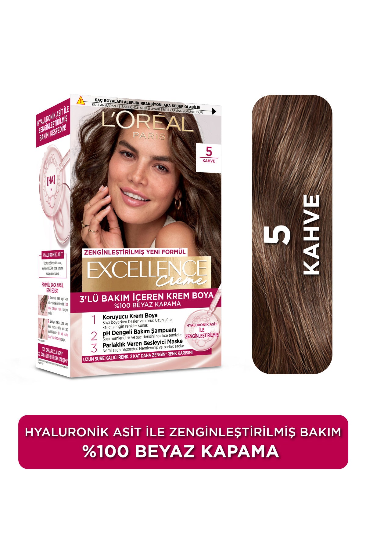 L’Oréal Paris Excellence Creme 5 Kahve Saç Boyası
