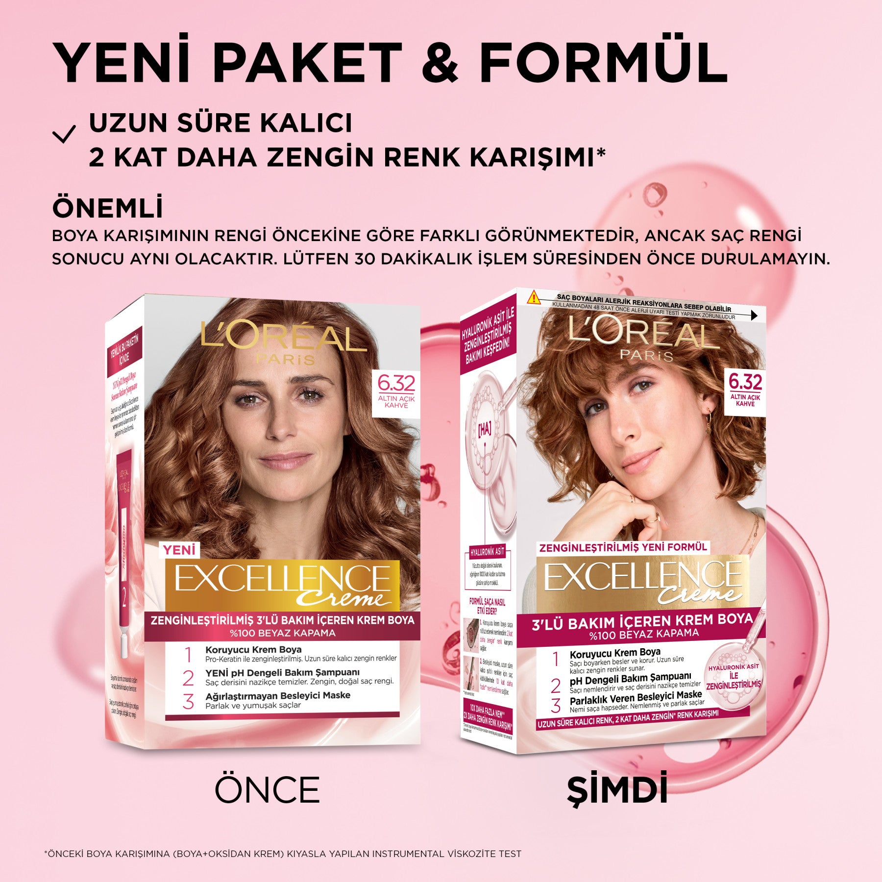 L’Oréal Paris Excellence Creme 6.32 Altın Açık Kahve Saç Boyası