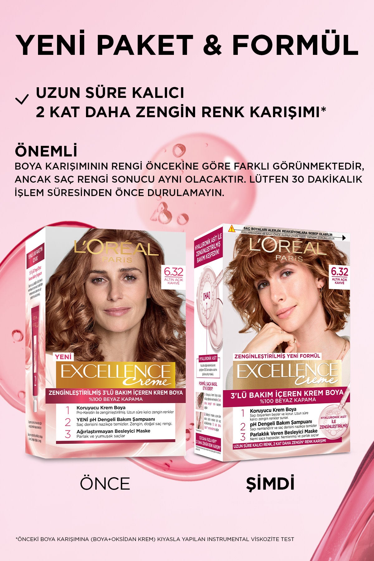 L’Oréal Paris Excellence Creme 6.32 Altın Açık Kahve Saç Boyası