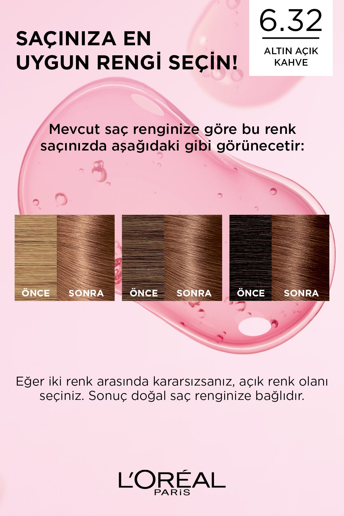 L’Oréal Paris Excellence Creme 6.32 Altın Açık Kahve Saç Boyası