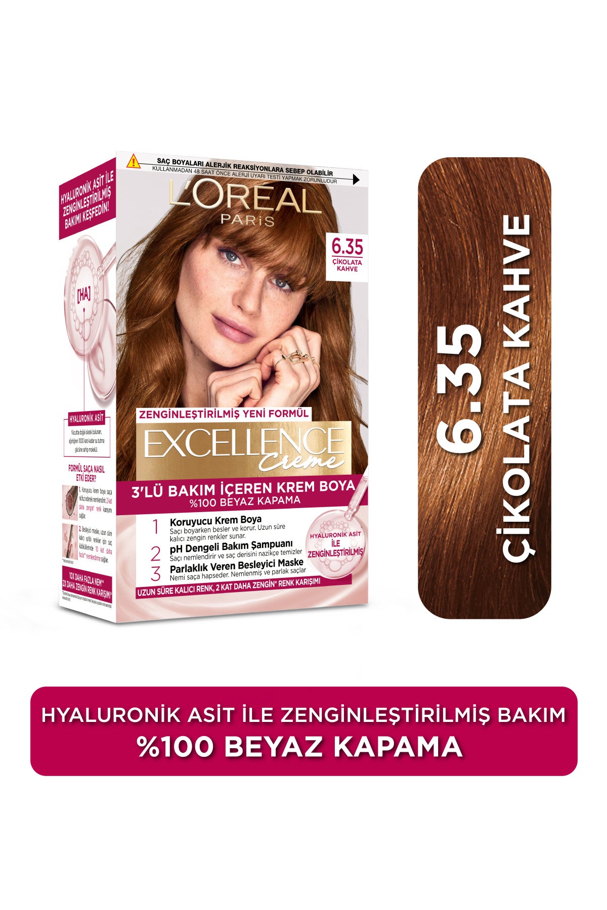 L’Oréal Paris Excellence Creme 6.35 Çikolata Kahve Saç Boyası