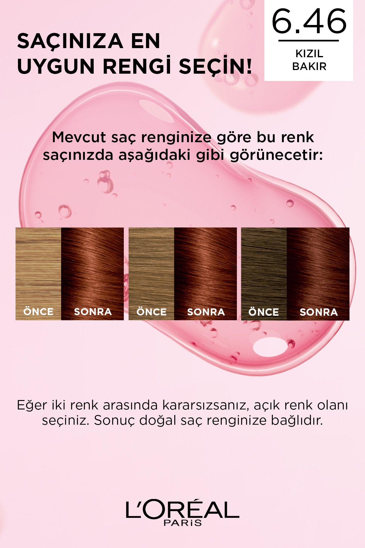 L’Oréal Paris Excellence Creme 6.46 Kızıl Bakır Saç Boyası