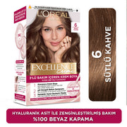 L’Oréal Paris Excellence Creme 6 Sütlü Kahve Saç Boyası
