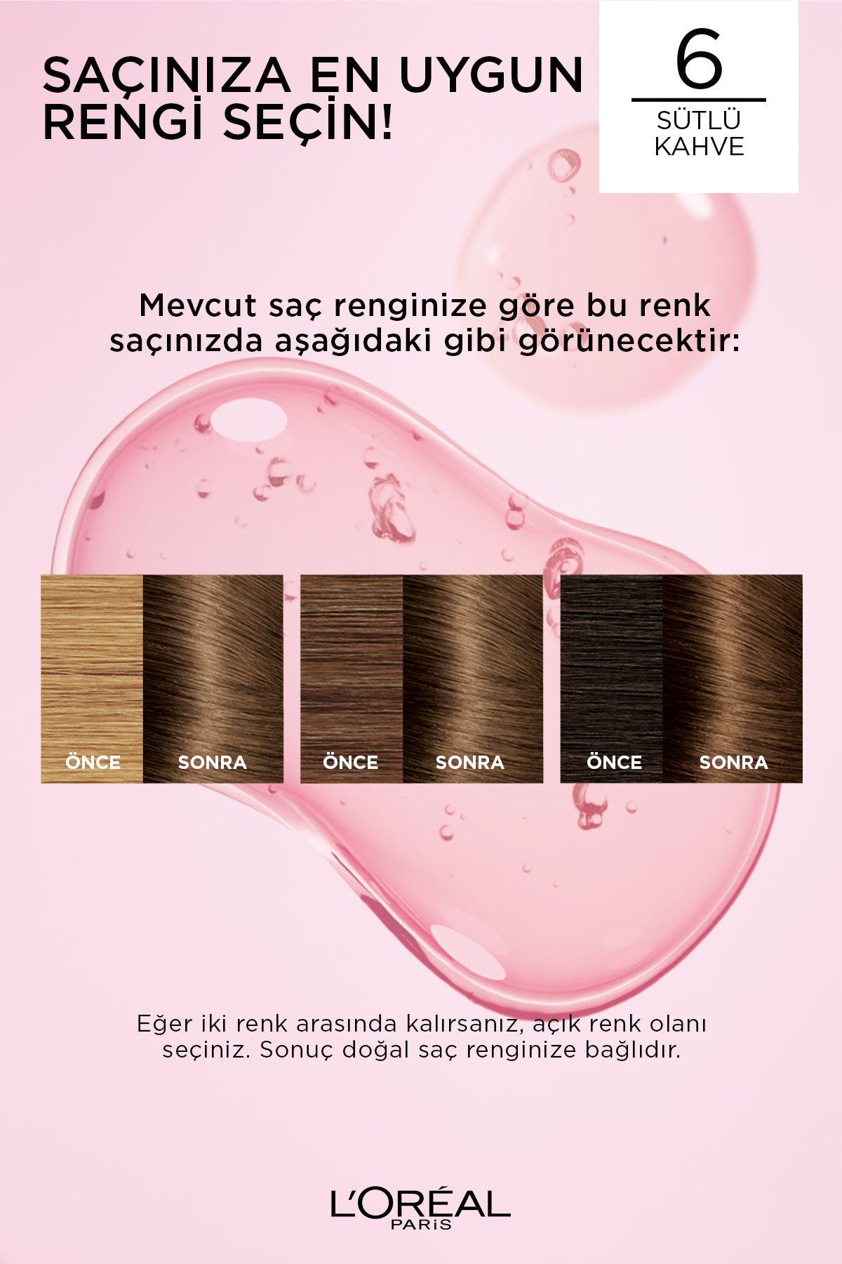 L’Oréal Paris Excellence Creme 6 Sütlü Kahve Saç Boyası