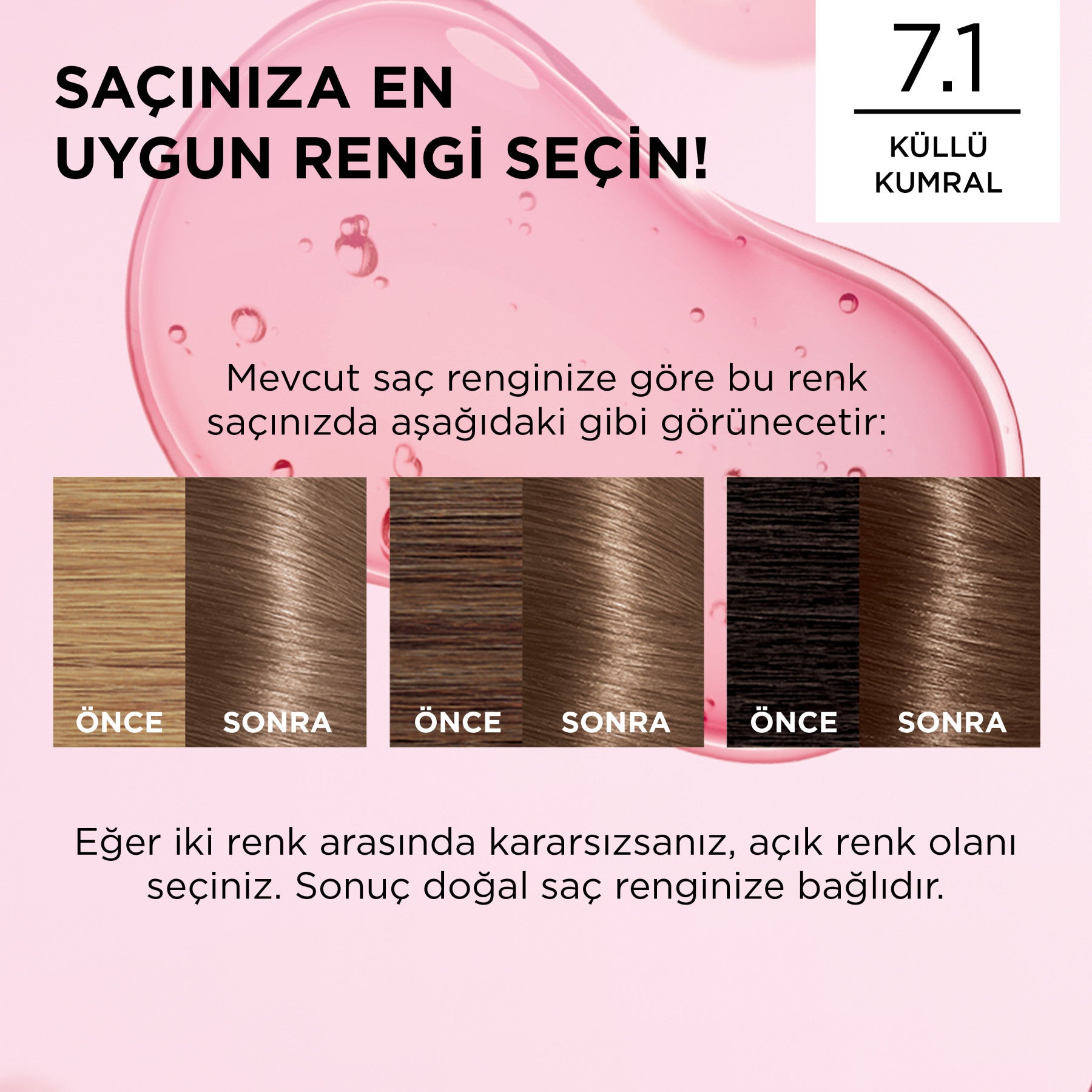 L’Oréal Paris Excellence Creme 7.1 Küllü Kumral Saç Boyası
