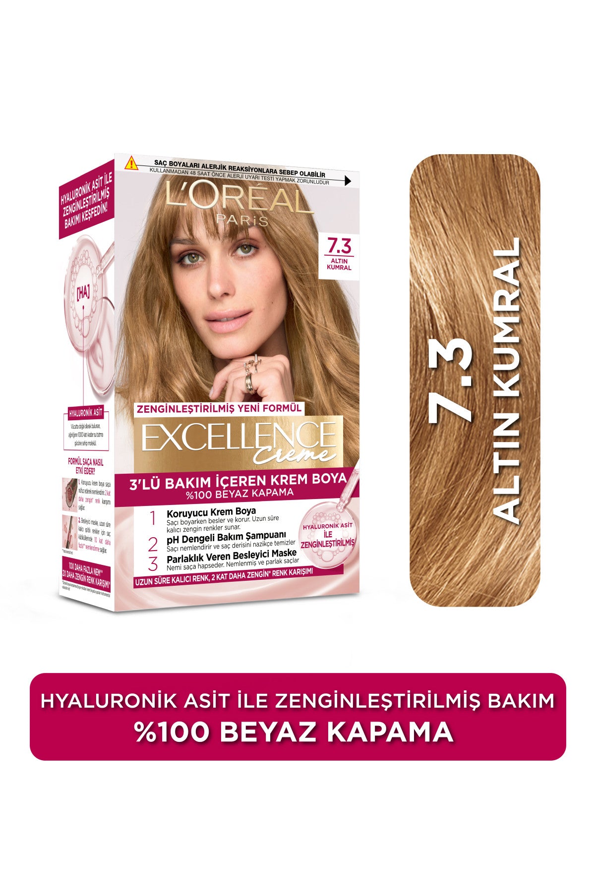 L’Oréal Paris Excellence Creme 7.3 Altın Kumral Saç Boyası