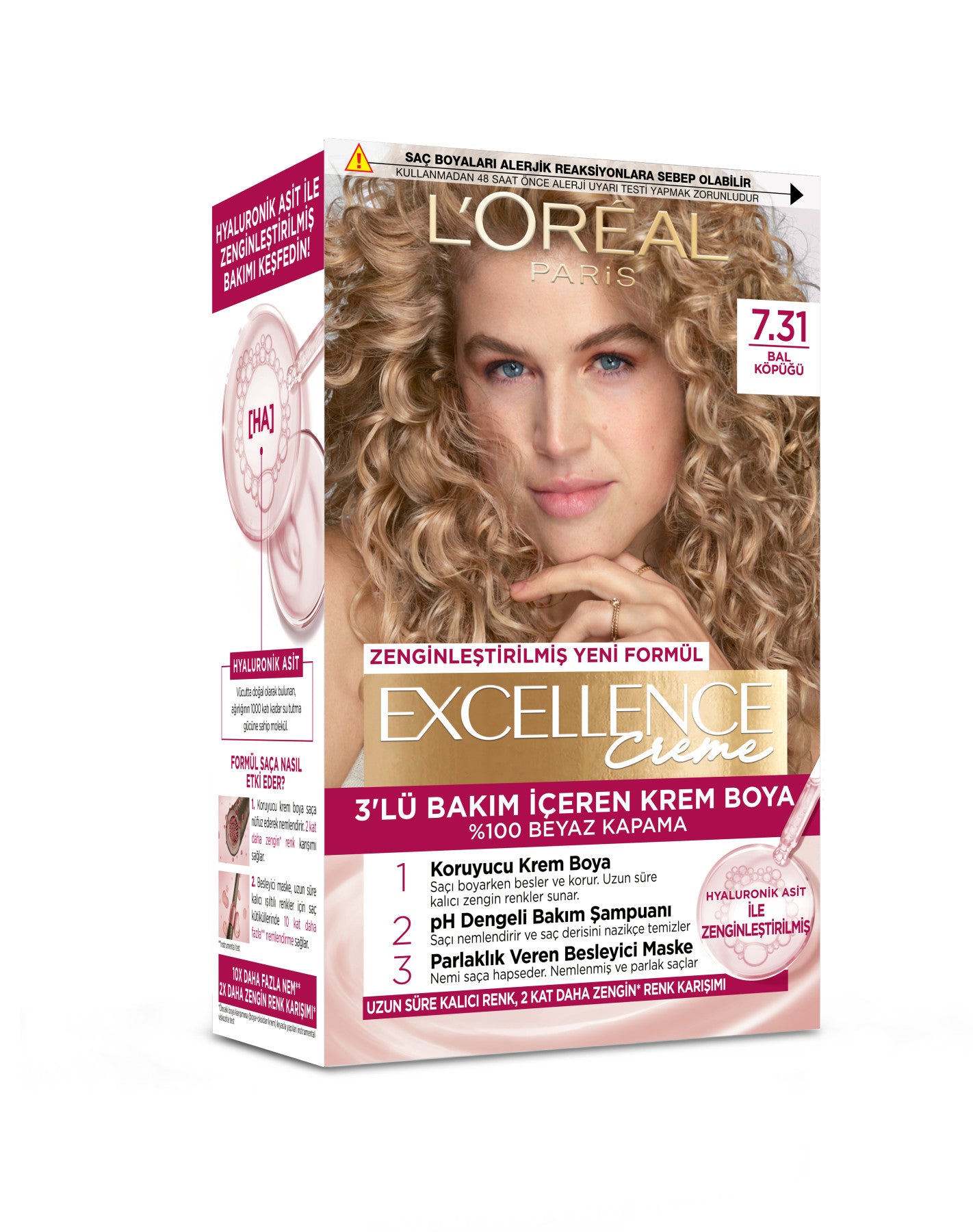 L’Oréal Paris Excellence Creme 7.31 Bal Köpüğü Saç Boyası