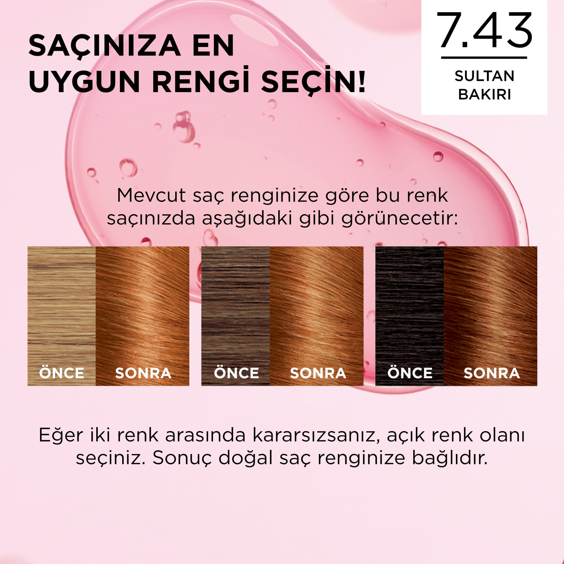 L’Oréal Paris Excellence Creme 7.43 Sultan Bakırı Saç Boyası