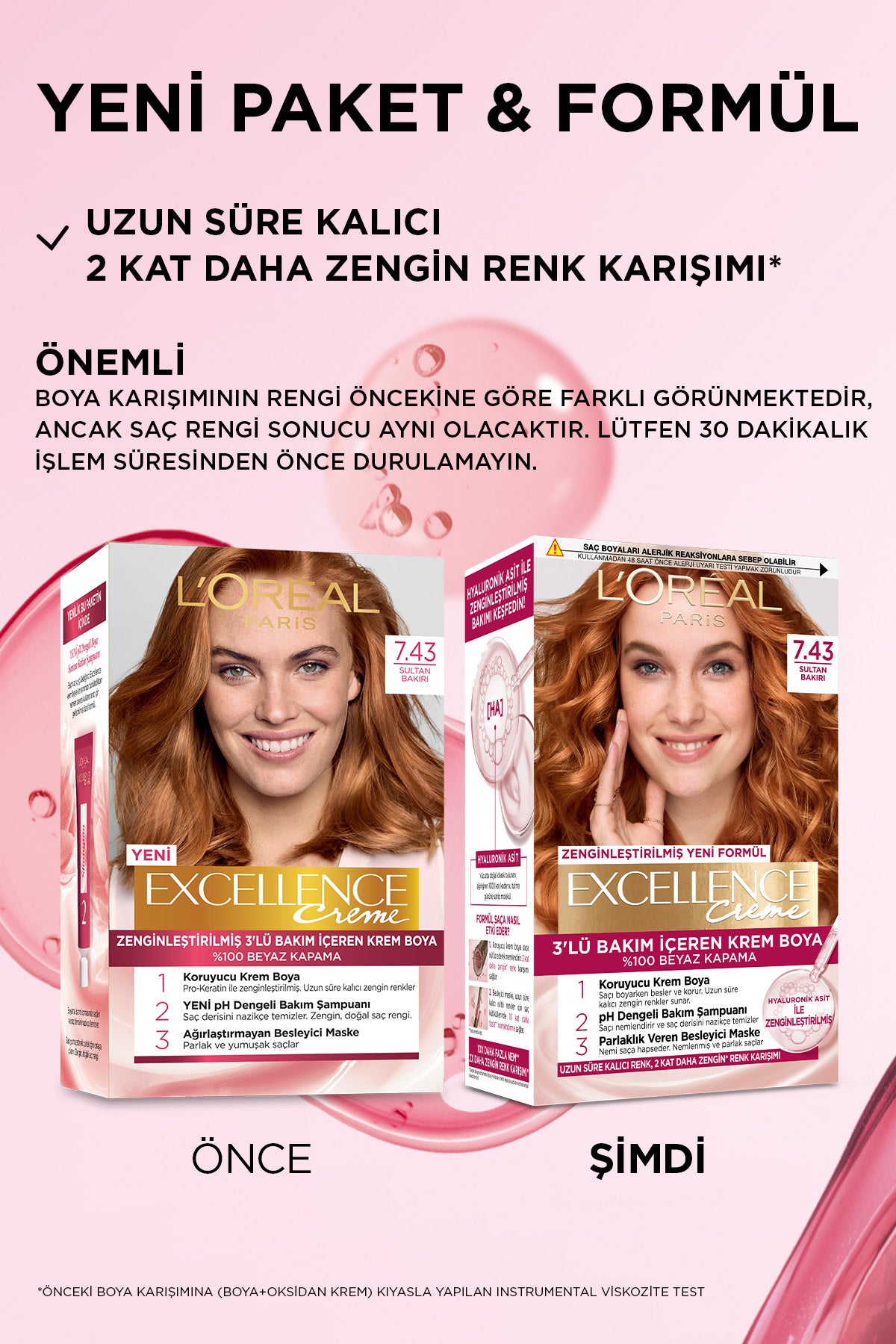L’Oréal Paris Excellence Creme 7.43 Sultan Bakırı Saç Boyası