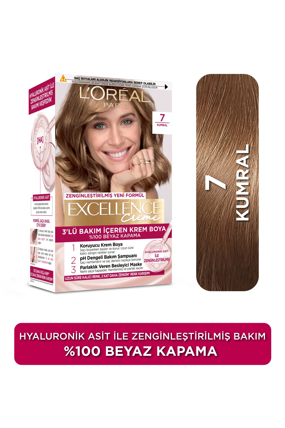L’Oréal Paris Excellence Creme 7 Kumral Saç Boyası