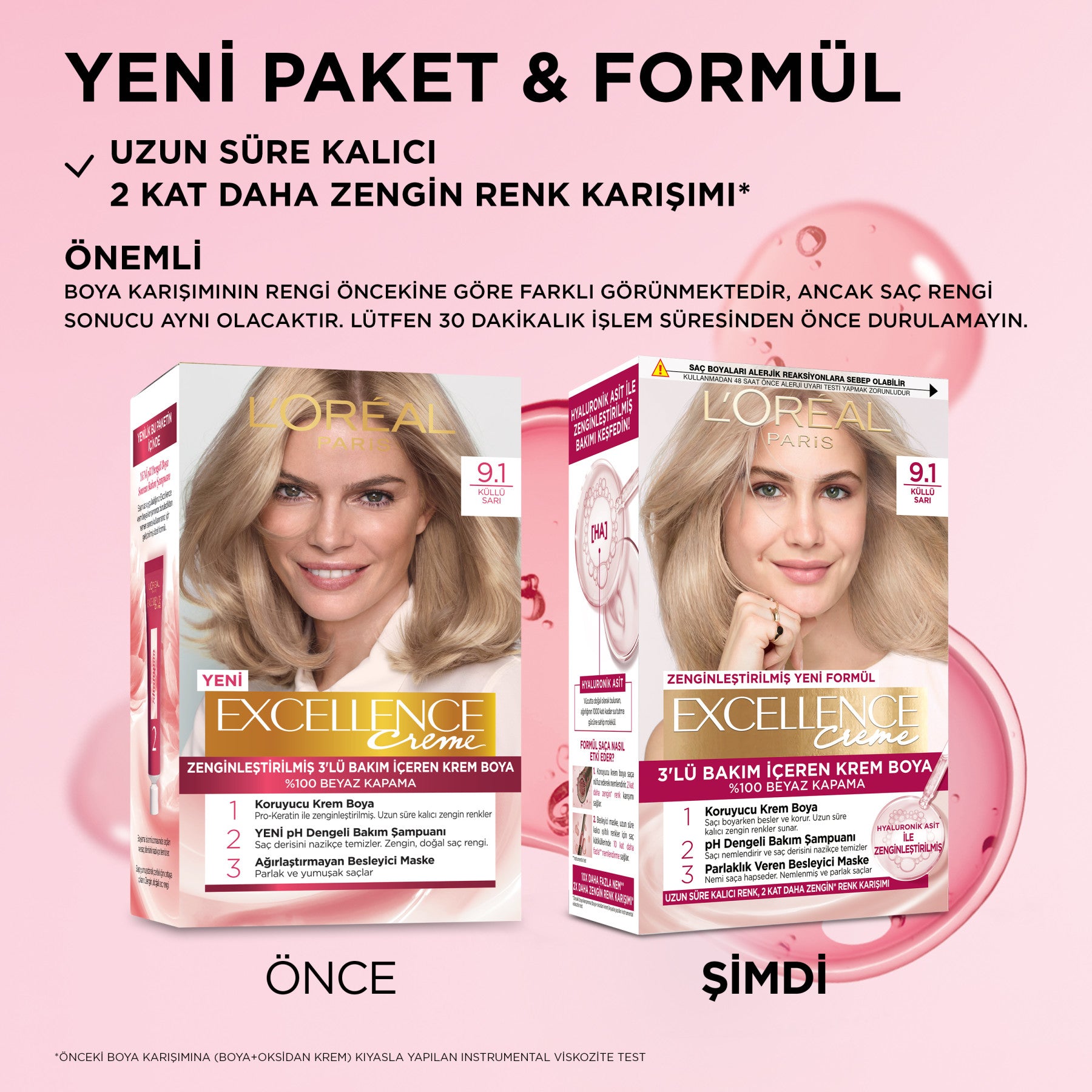 L’Oréal Paris Excellence Creme 9.1 Küllü Sarı Saç Boyası