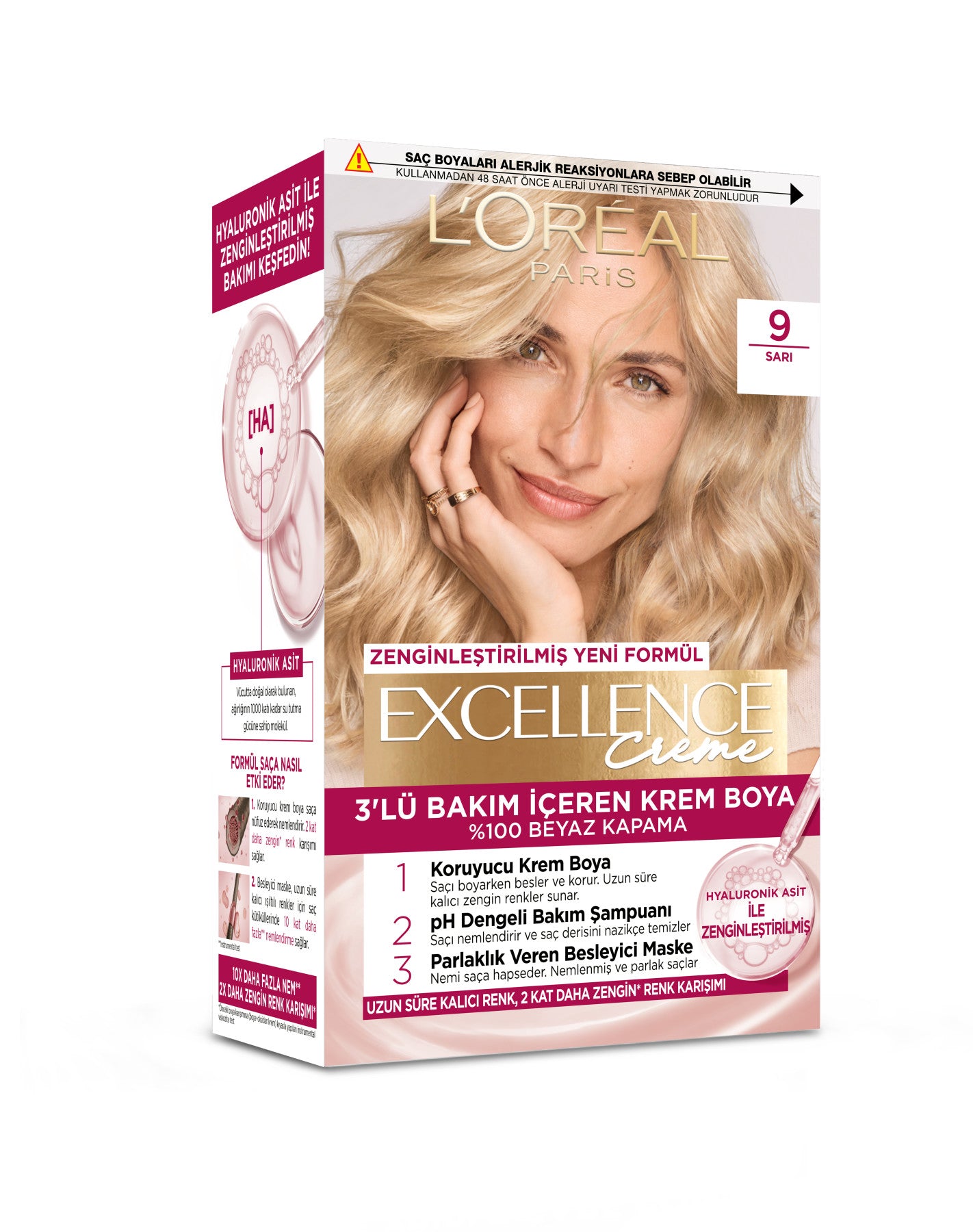 L’Oréal Paris Excellence Creme 9 Sarı Saç Boyası