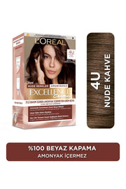L’Oréal Paris Excellence Creme Nude Renkler Saç Boyası – 4U Nude Kahve