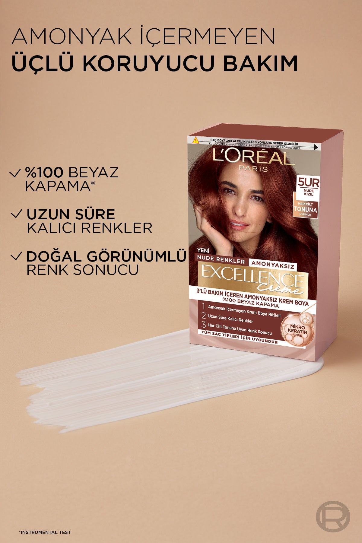 L’Oréal Paris Excellence Creme Nude Renkler Saç Boyası – 5UR Nude Kızıl
