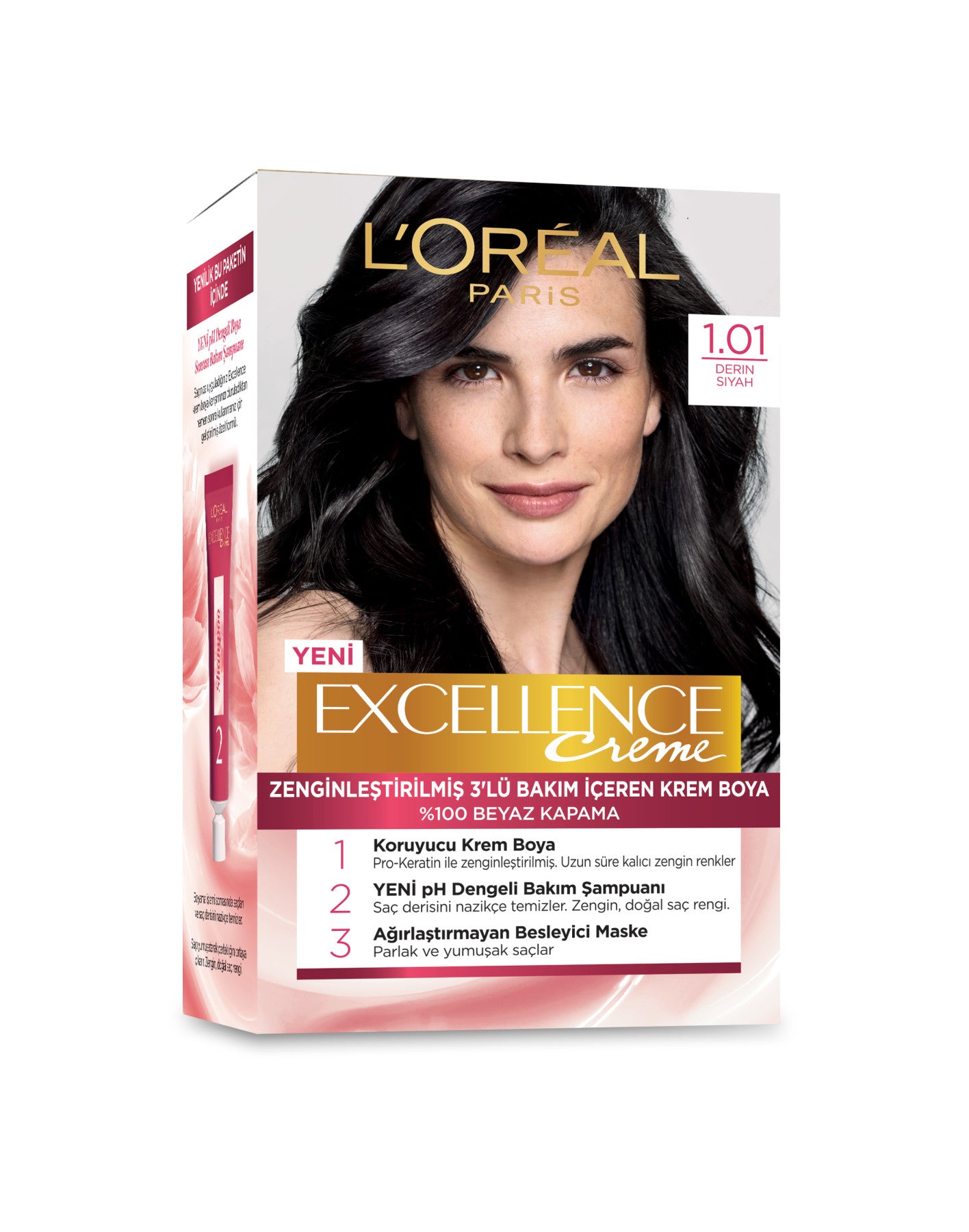 L'oréal Paris Excellence Creme Saç Boyası 1.01 Derin Siyah