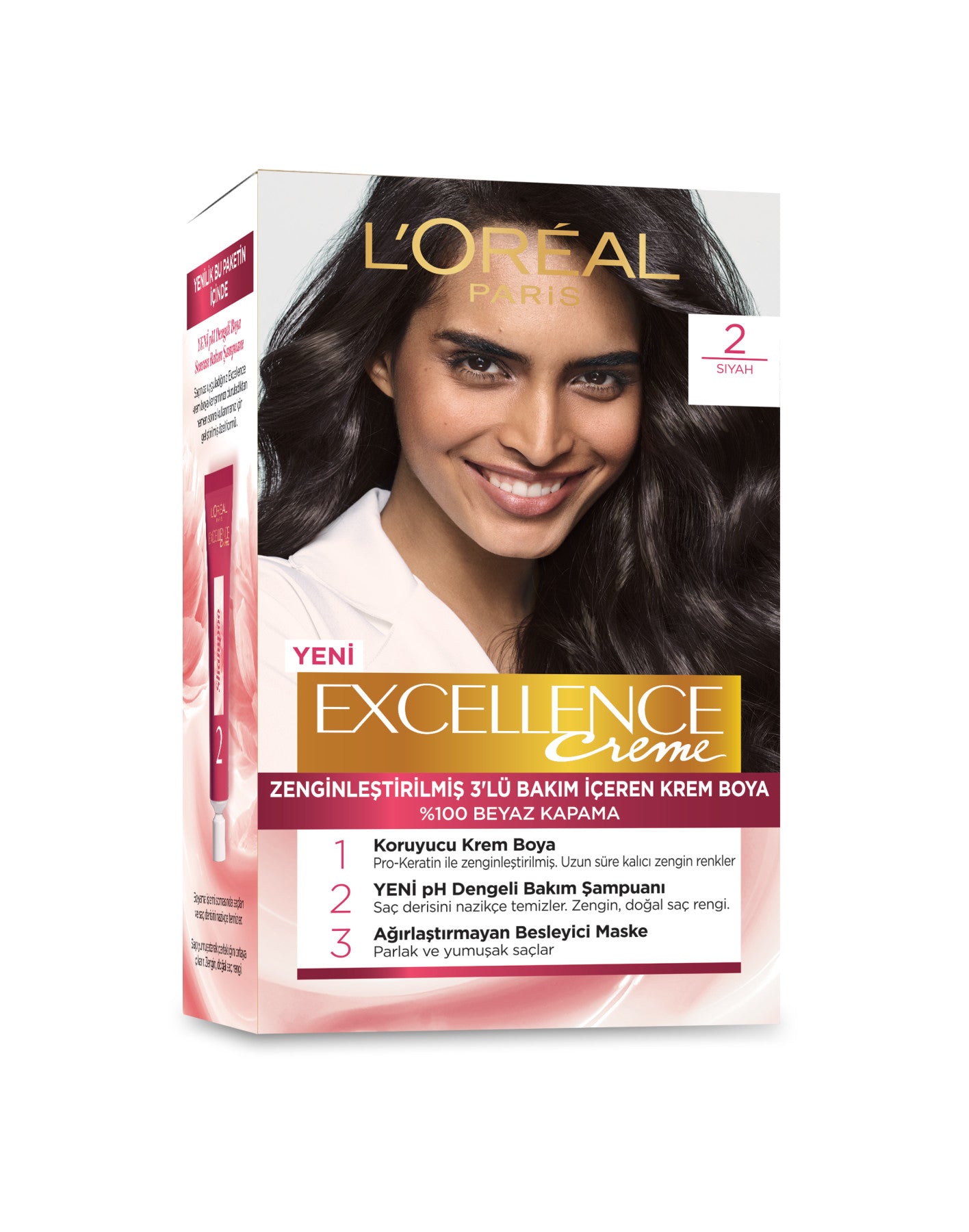 L'Oréal Paris Excellence Creme Saç Boyası - 2 Siyah