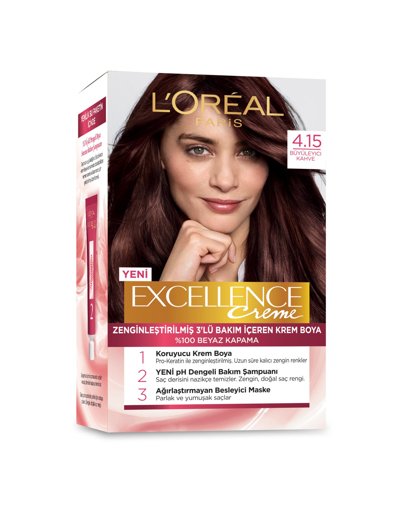 L'Oréal Paris Excellence Creme Saç Boyası - 4.15 Büyüleyici Kahve