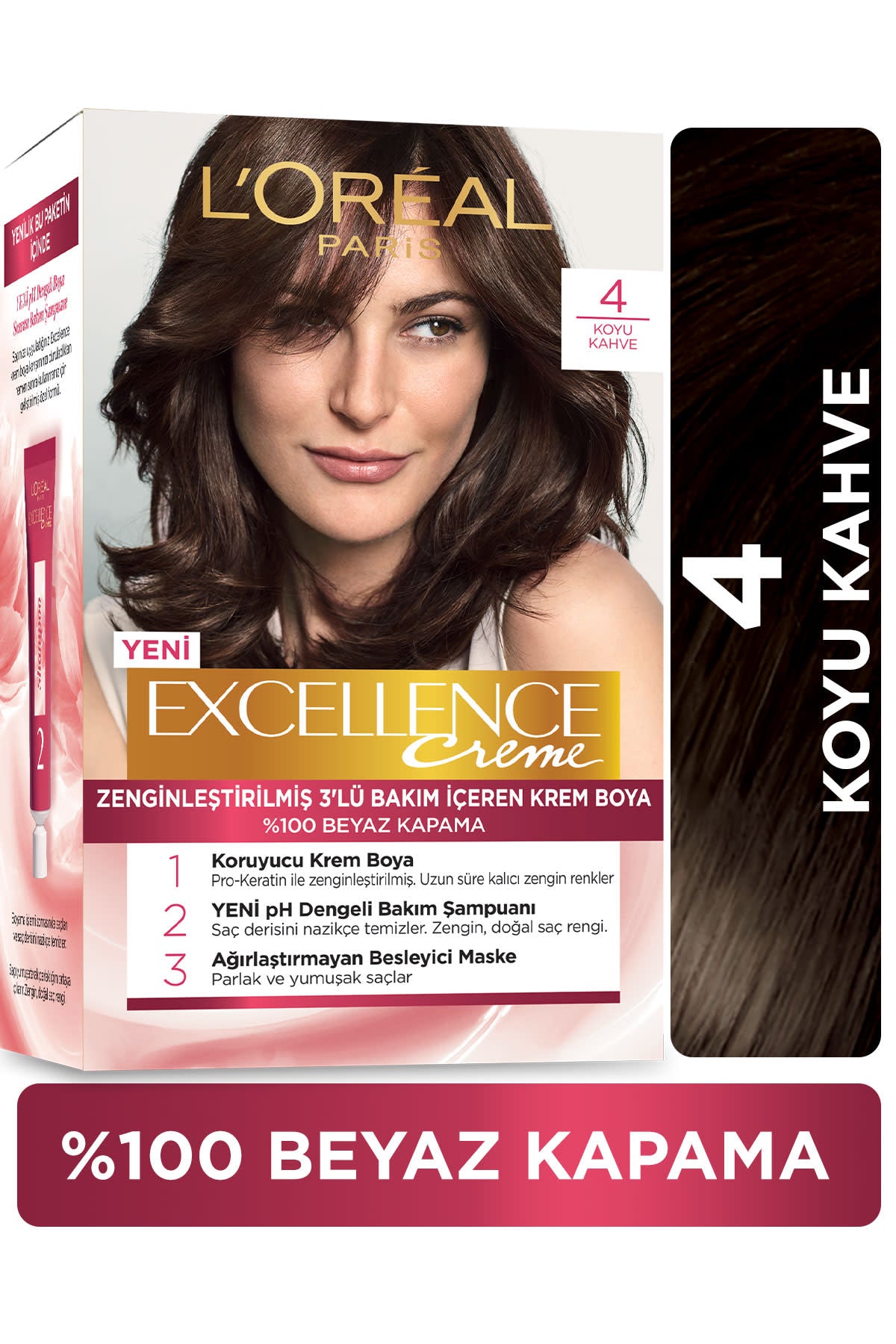 L'Oréal Paris Excellence Creme Saç Boyası - 4 Kahve