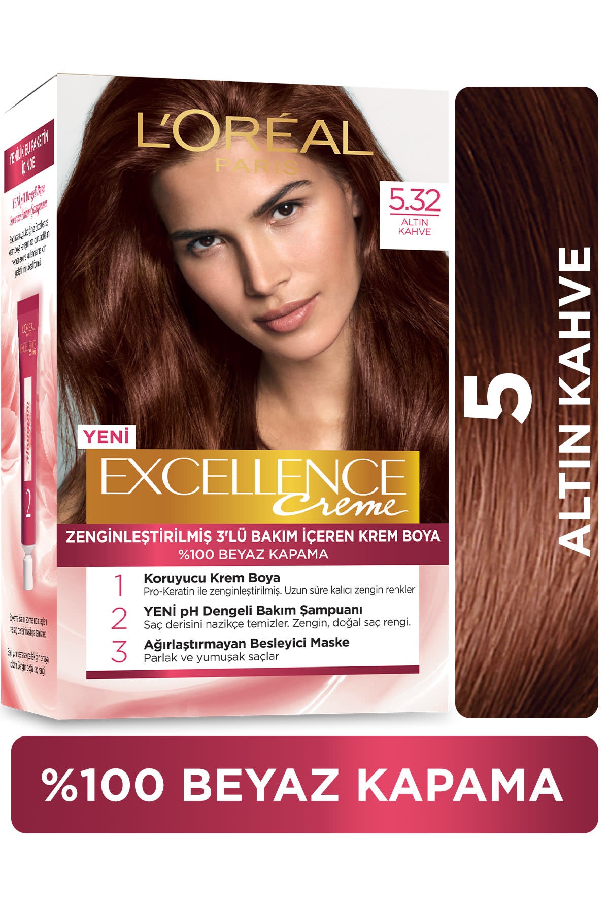L'Oréal Paris Excellence Creme Saç Boyası - 5.15  Efsanevi Türk Kahvesi