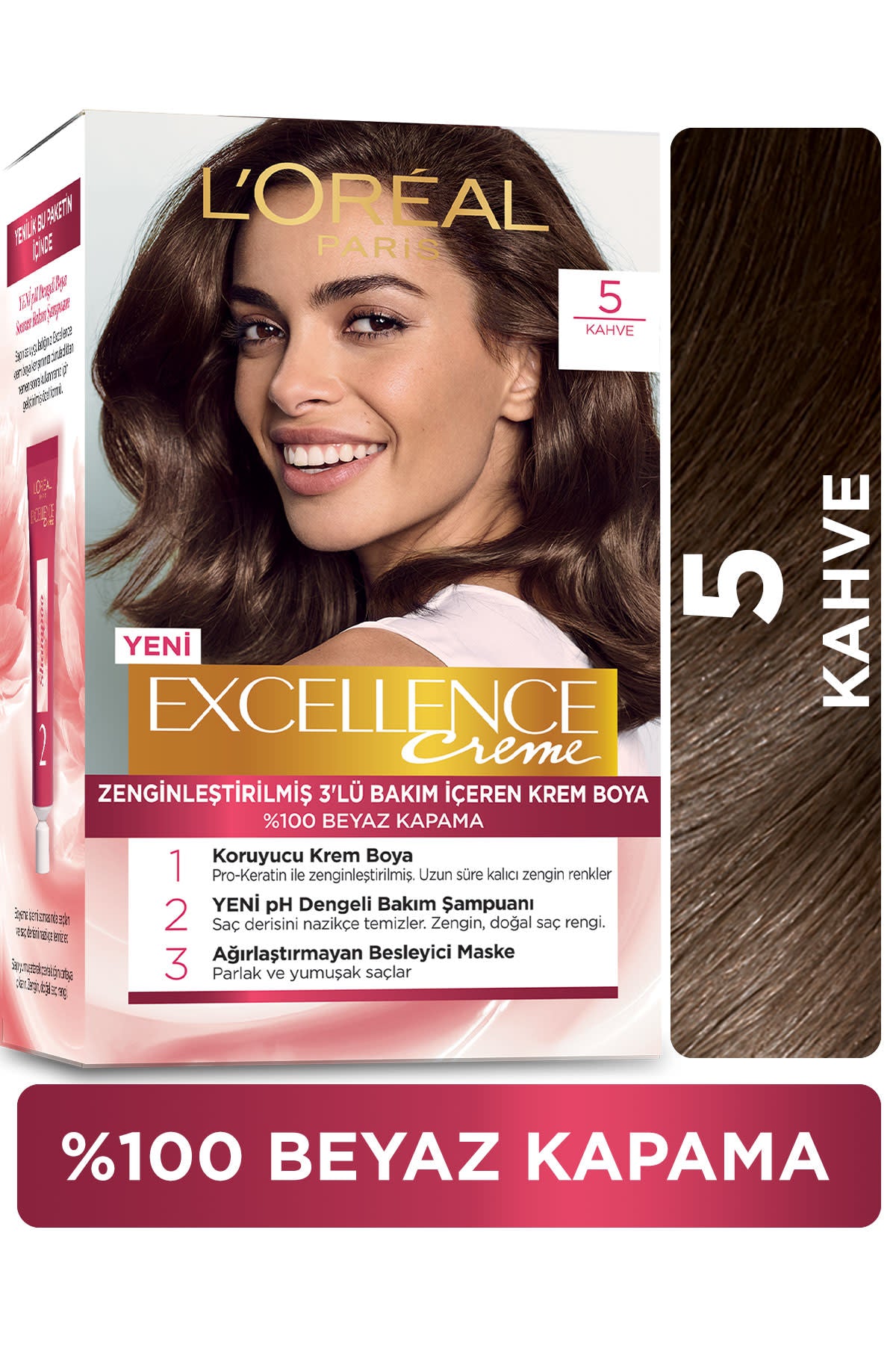 L'Oréal Paris Excellence Creme Saç Boyası - 5 Kahve