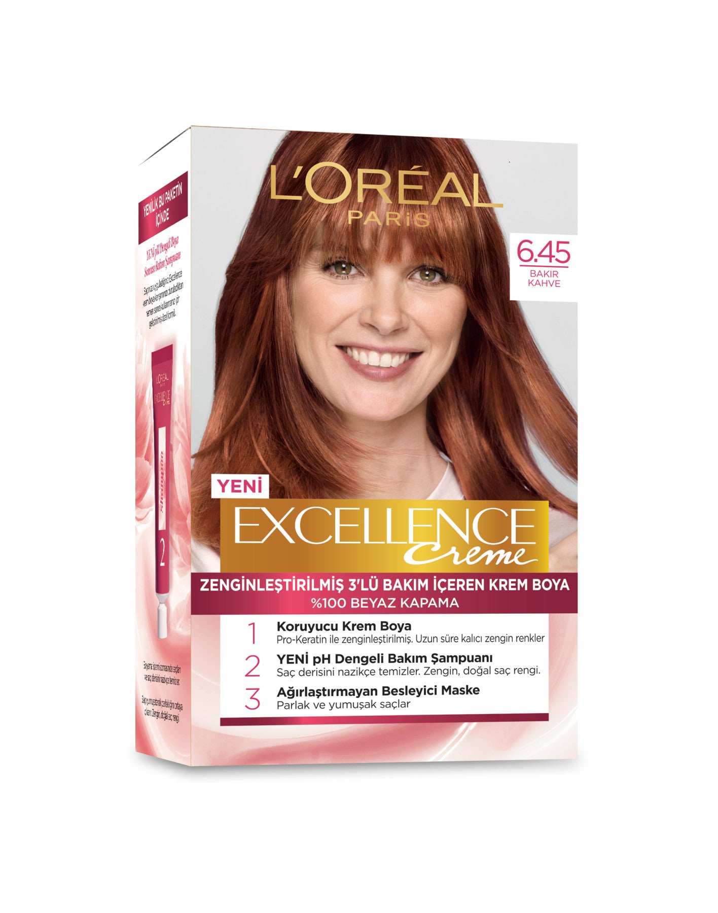 L'Oréal Paris Excellence Creme Saç Boyası - 6.45 Bakır Kahve