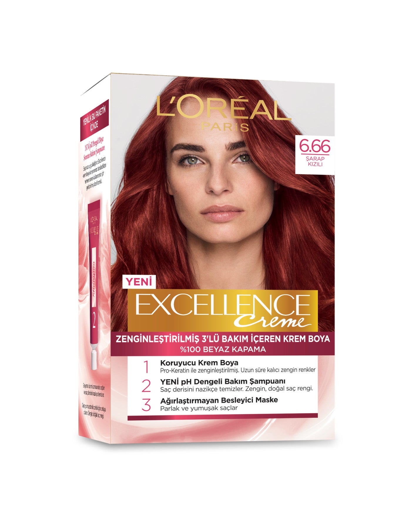 L'Oréal Paris Excellence Creme Saç Boyası - 6.66 Şarap Kızılı