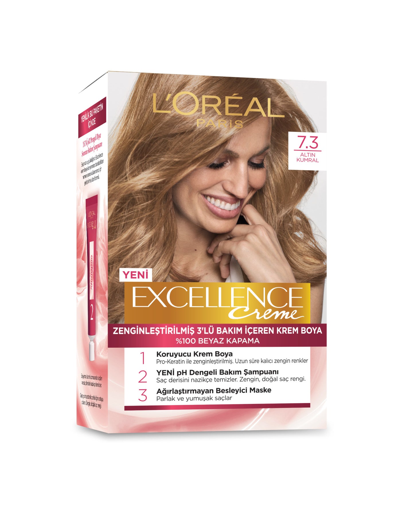 L'Oréal Paris Excellence Creme Saç Boyası - 7.3 Altın Kumral