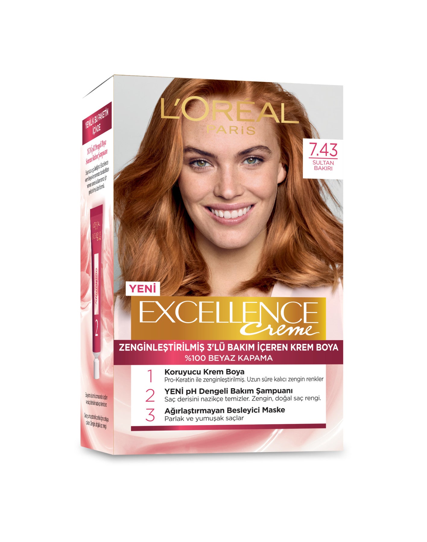 L'Oréal Paris Excellence Creme Saç Boyası - 7.43 Sultan Bakırı
