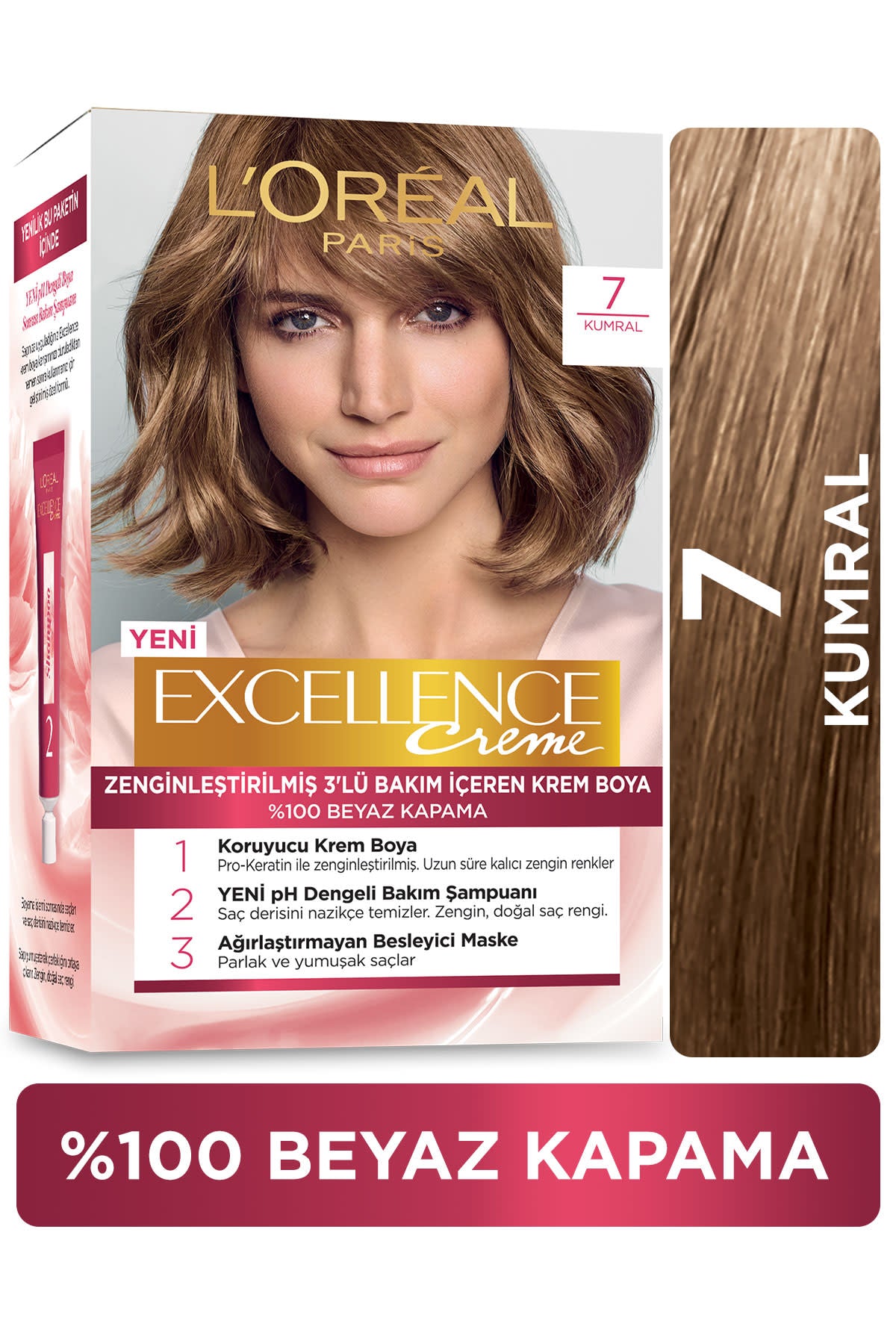 L'Oréal Paris Excellence Creme Saç Boyası - 7 Kumral