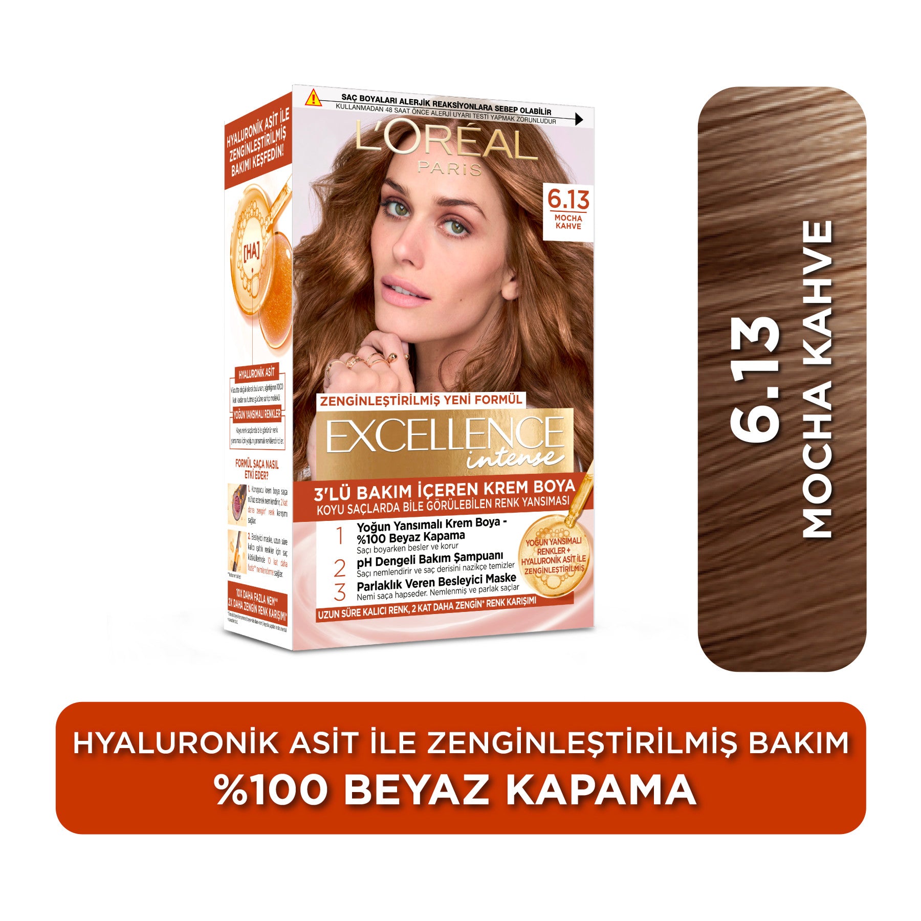 L'Oréal Paris Excellence Intense 6.13 Mocha Kahve Saç Boyası