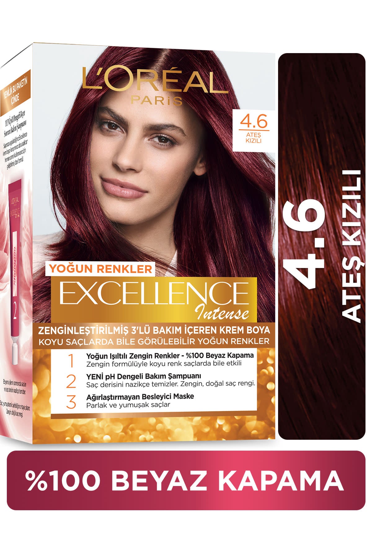 L'Oréal Paris Excellence Intense Saç Boyası - 4.60 Ateş Kızılı